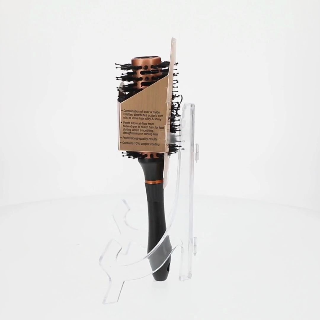 Conair Copper Collection Vented Round Hairbrush with Boar and