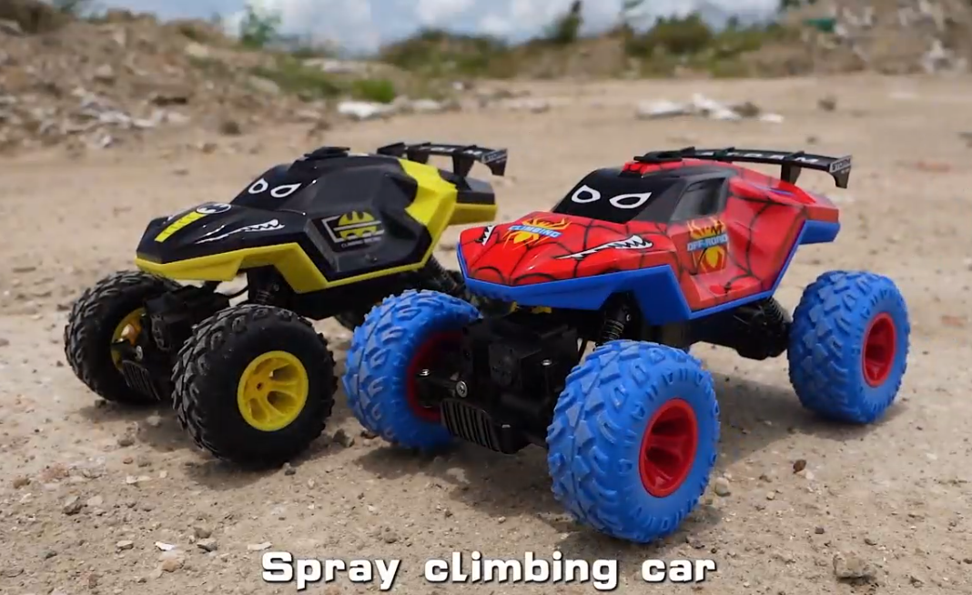 thumbnail video image 2 of HNH 1:16 Big Monster Trucks Remote Control Car, 4WD RC Car for Kids, High-speed RC Vehicle with Two Battery, 2 of 11