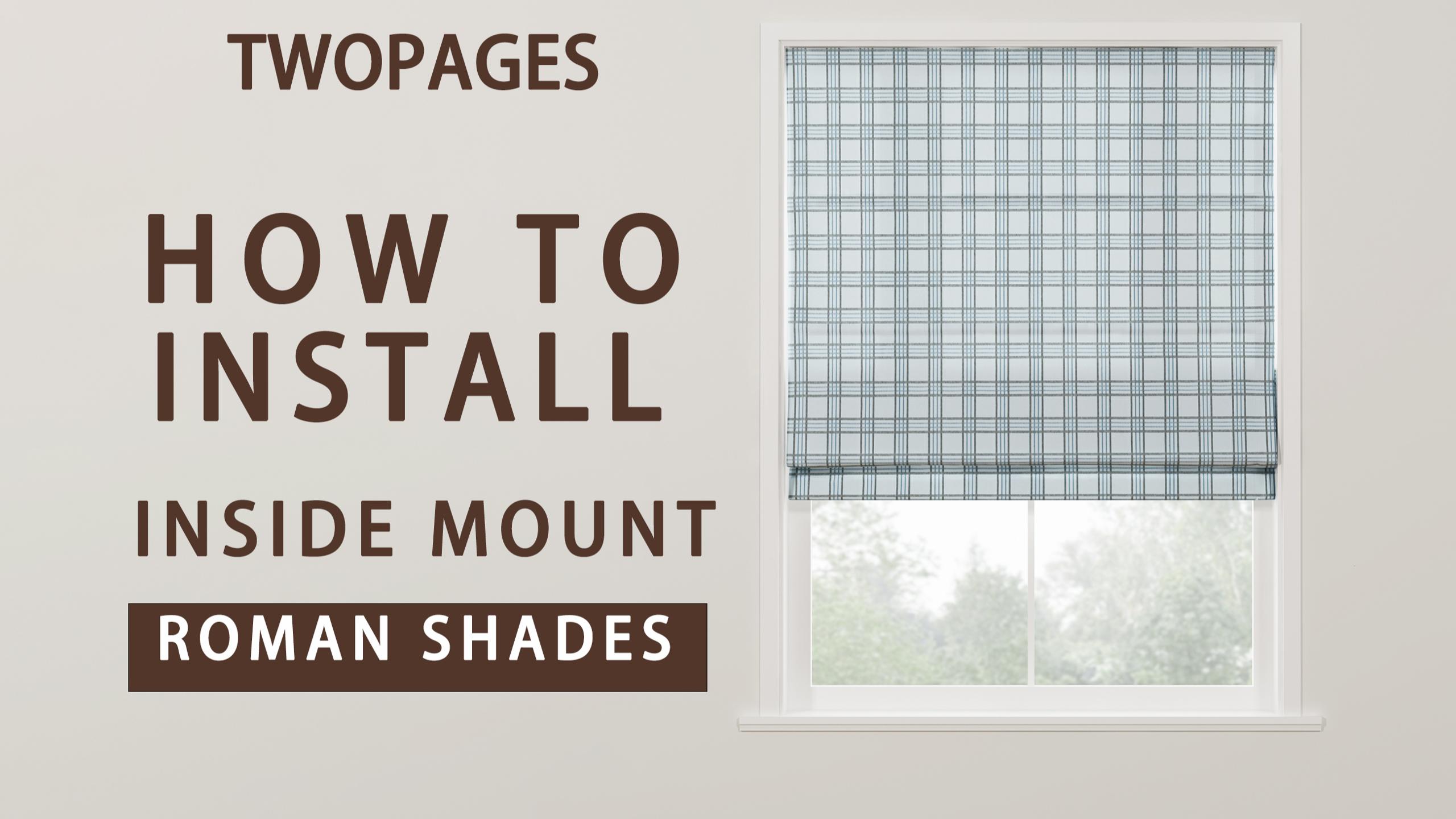 thumbnail video image 2 of TWOPAGES 36"x60" Cordless Jacquard Linen Blend Roman Shade Light Filtering Blinds for Indoor Window, 1 Piece, Husk, 2 of 6