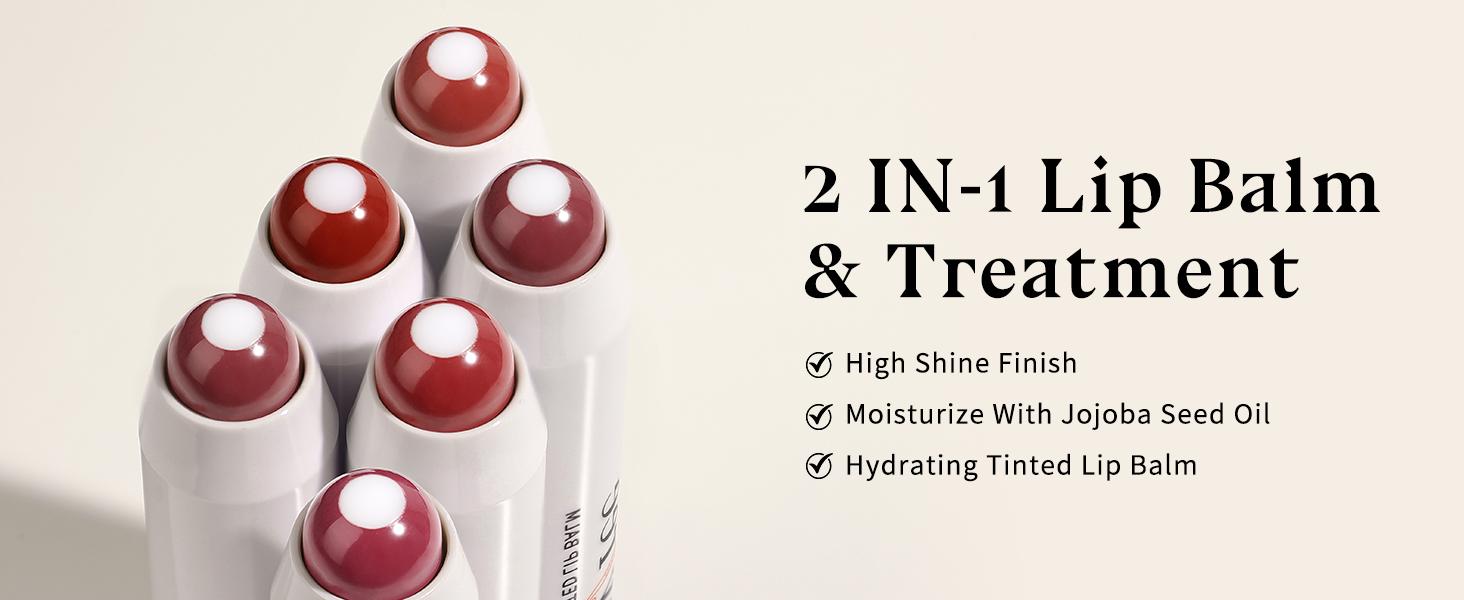 thumbnail video image 2 of bayfree Tinted Lip Balm Plumper, Glossy, Lightweight, Moisturize with Jojoba Seed Oil, Lip Balm Lip Care Present, Shimmer Orchid, 2 of 8