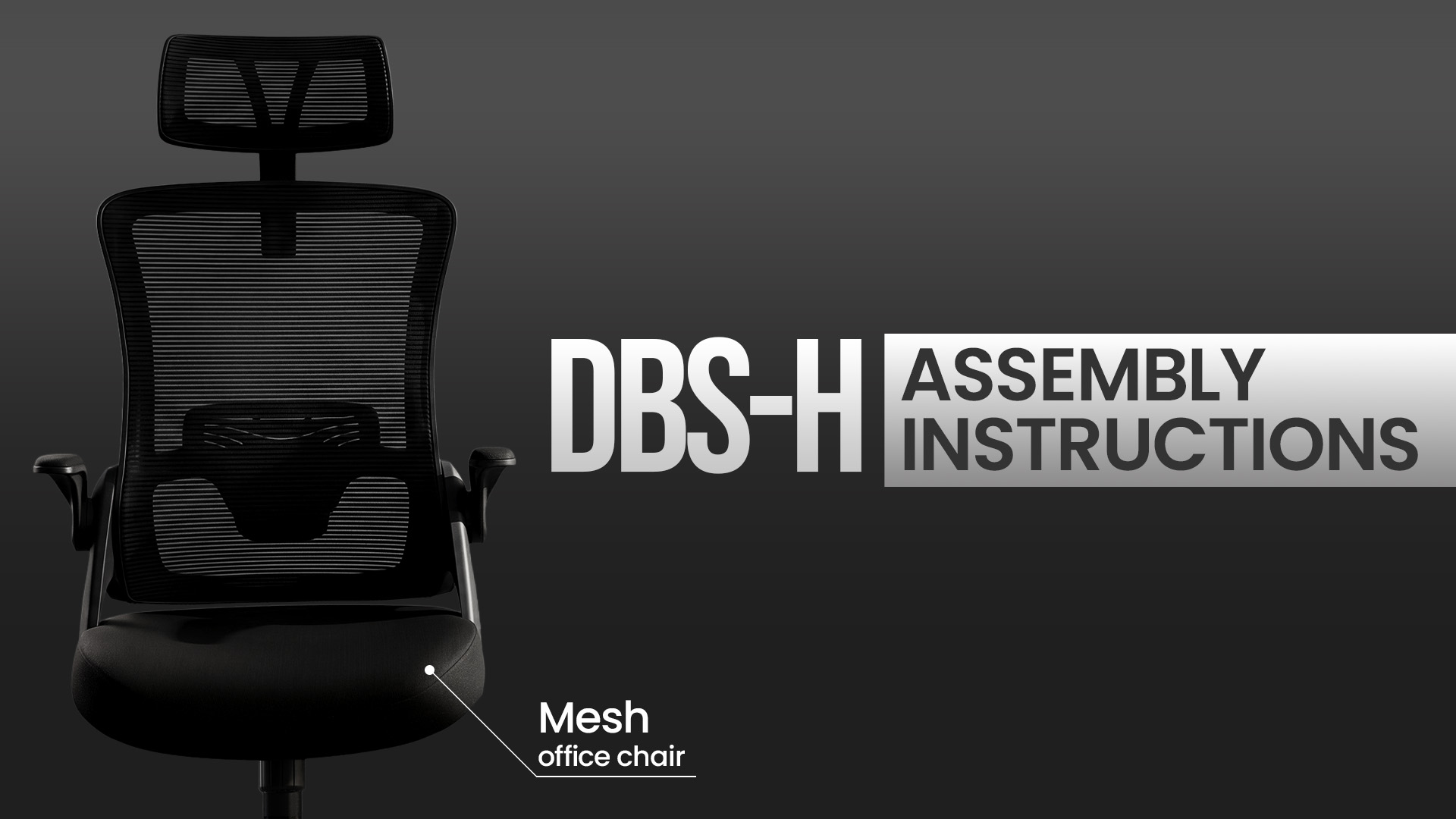 thumbnail video image 2 of CELTOSS Ergonomic Office Chair, High Back Flip-Up Armrests Design, Adjustable Mesh Headrest and Lumbar Support, Black, 2 of 14