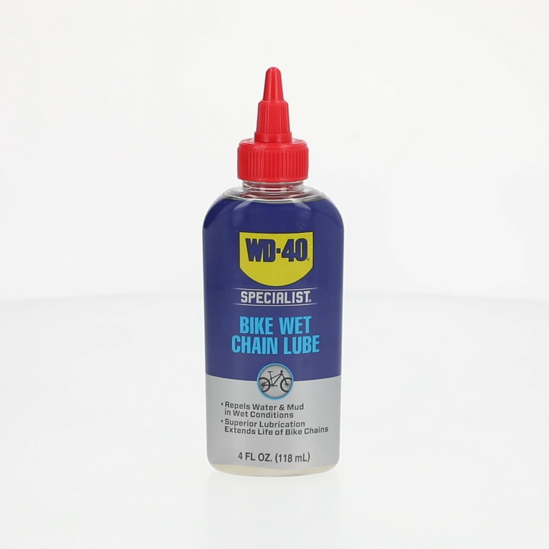 WD-40 BIKE Wet Chain Lube 4 fl oz Water-Repellent Bicycle Lubricant for Muddy and Extreme Conditions - Walmart.com WD-40 BIKE Wet Chain Lube 4 fl oz Water-Repellent Bicycle Lubricant for Muddy and Extreme Conditions - Walmart.com