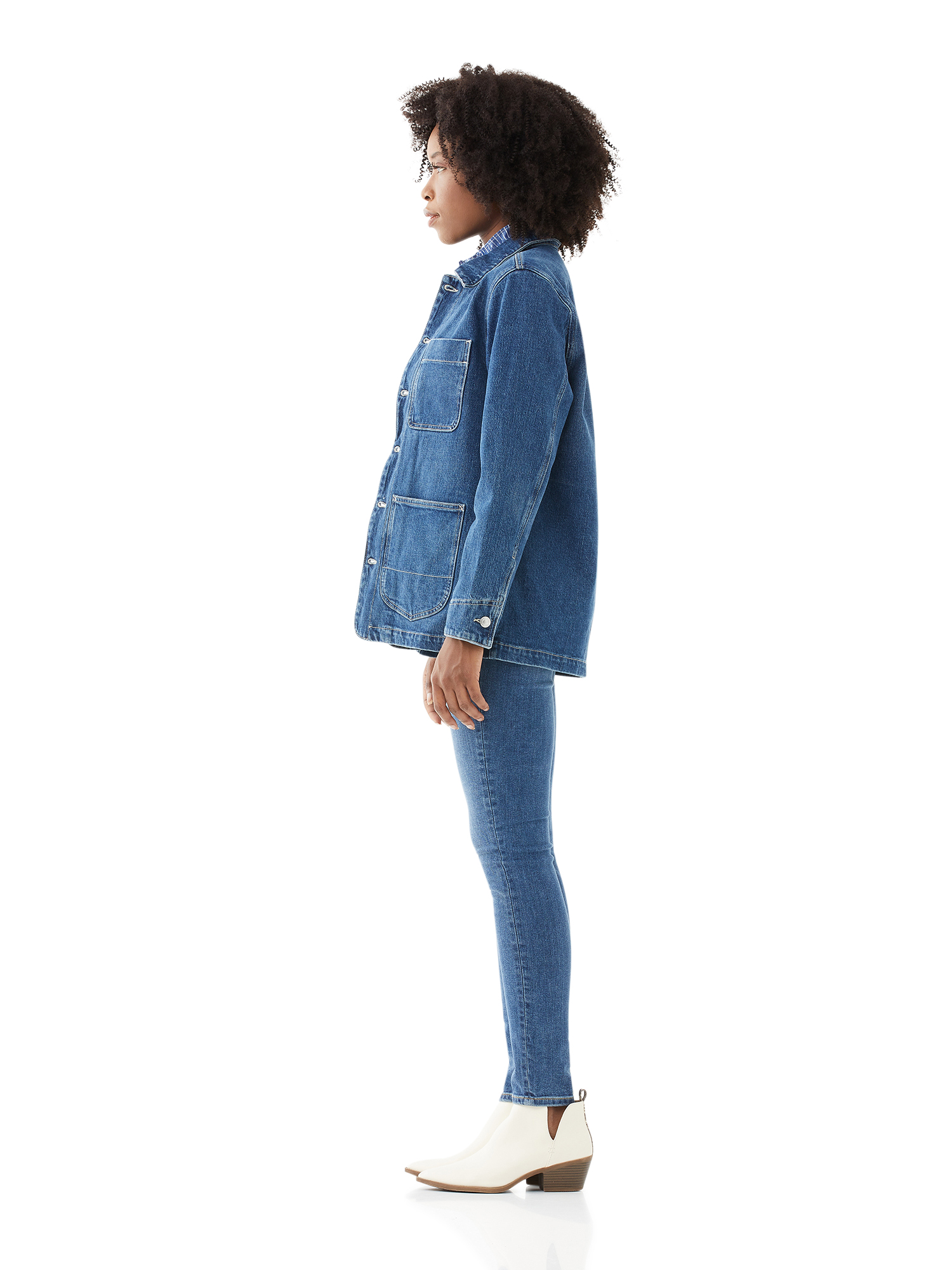 Free Assembly Women's Oversized Denim Barn Jacket