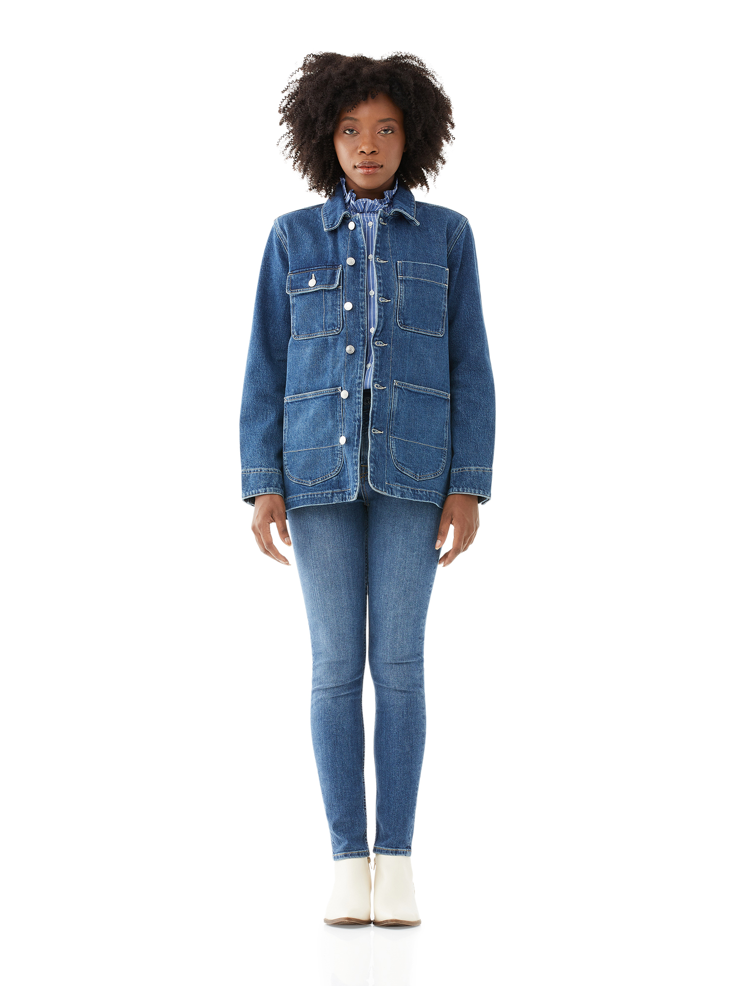 Women's denim barn store coat