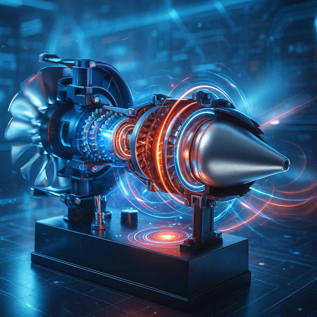 TECHING Turbofan Jet Engine Model Kit that Works DIY Visible for STEM ...