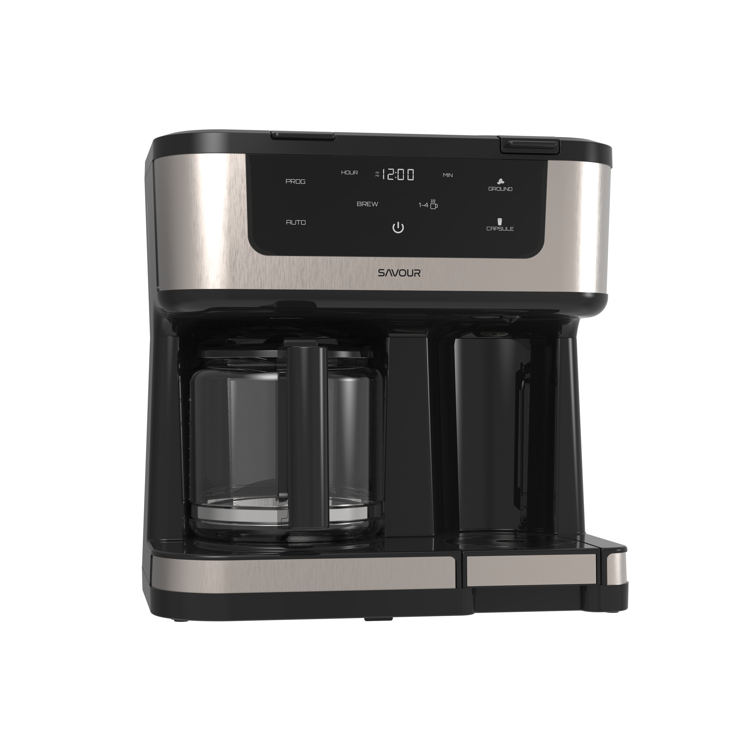 Savour Dual Coffee Maker, 12-Cup and K-Cup Single Serve Coffee