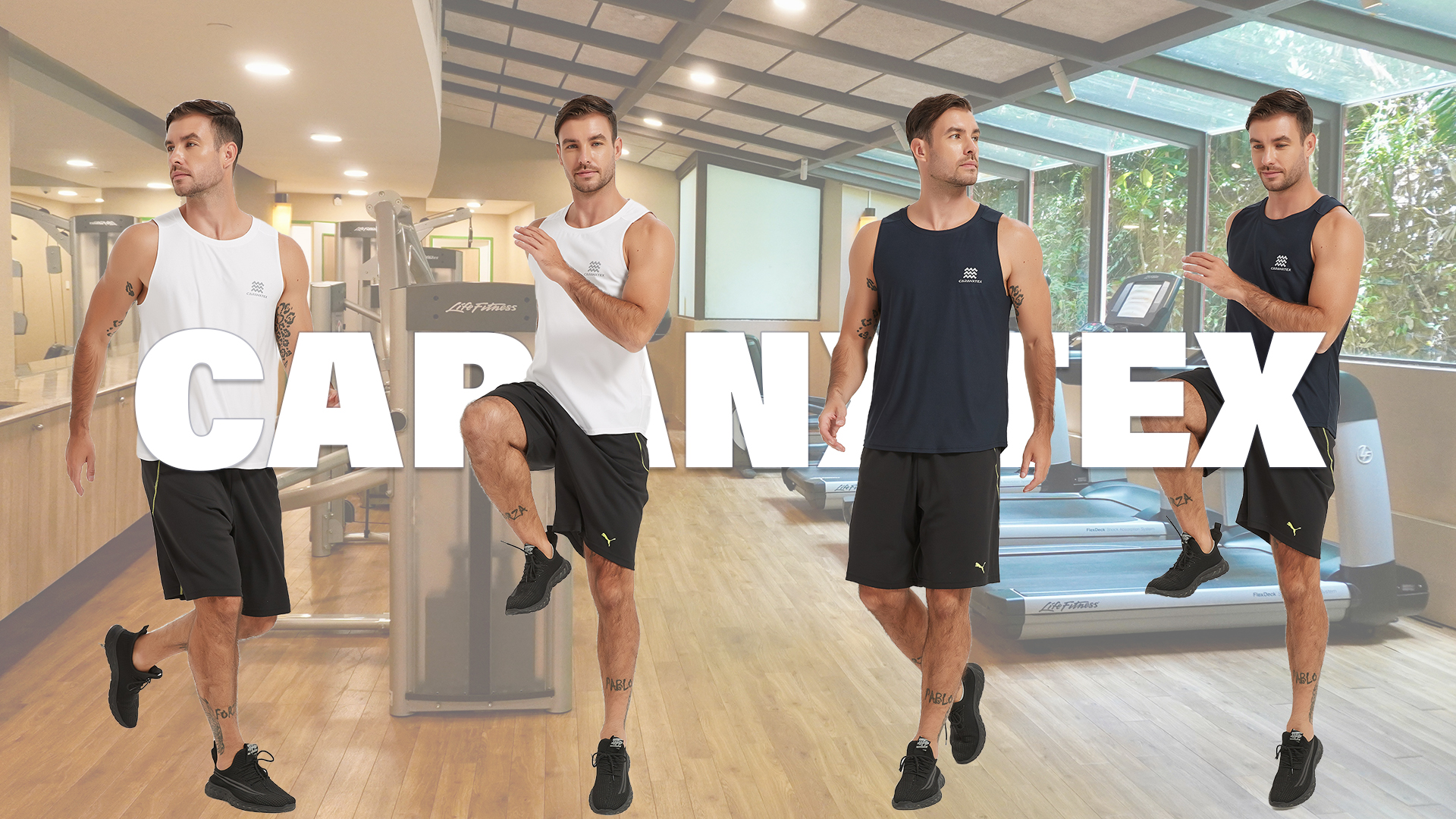 thumbnail video image 2 of Men’s Tank Tops Quick-Dry Designed for professional sports, 2 of 7