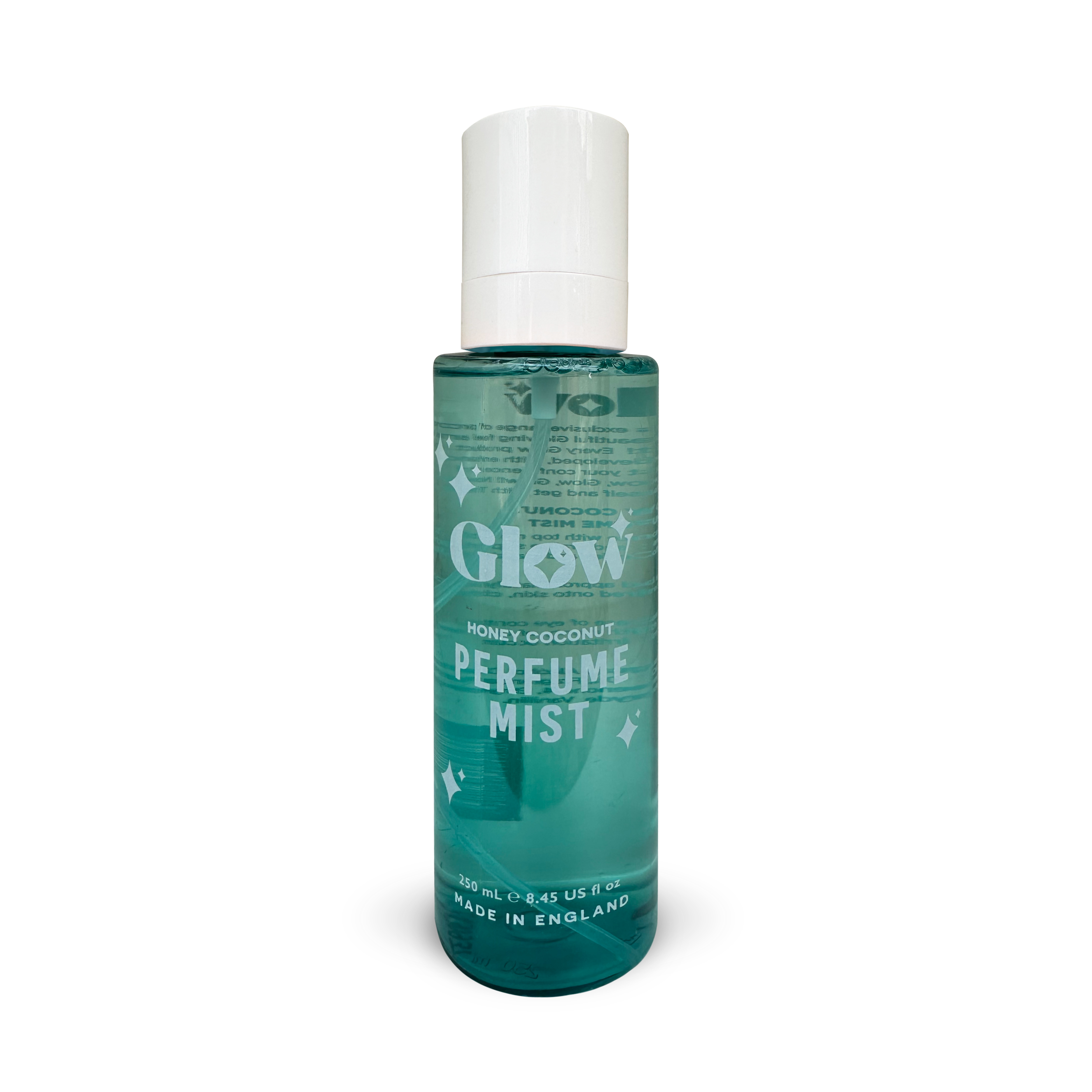 thumbnail video image 2 of Glow Perfume Mist, Honey Coconut Body Spray, 250 ml / 8.45 fl oz, Made in England, 2 of 6