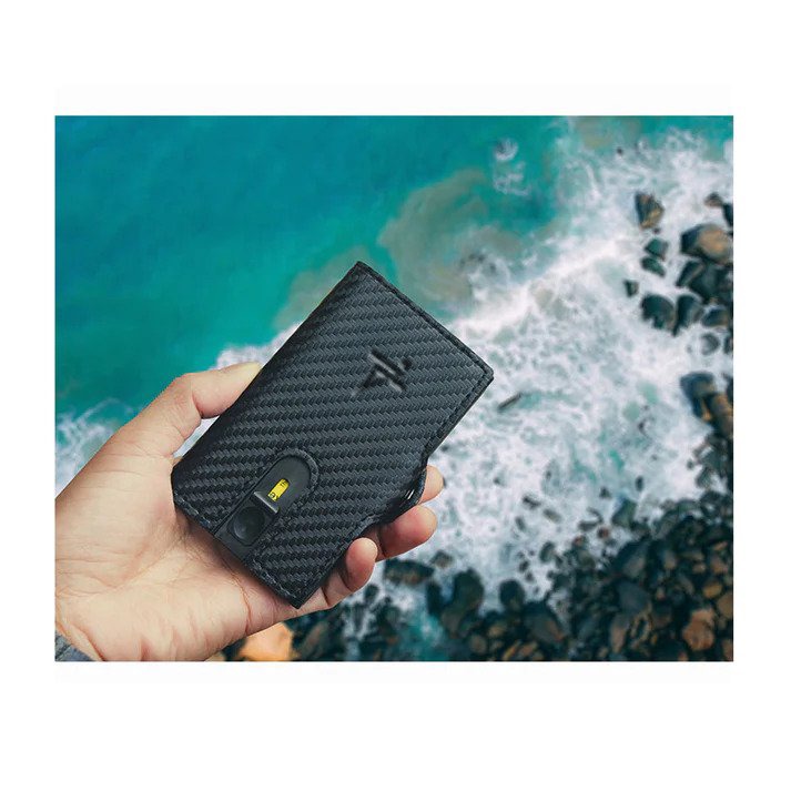 thumbnail video image 2 of Carbon Fiber Wallet RFID Safe Card Case Holder for Men & Women, 2 of 10