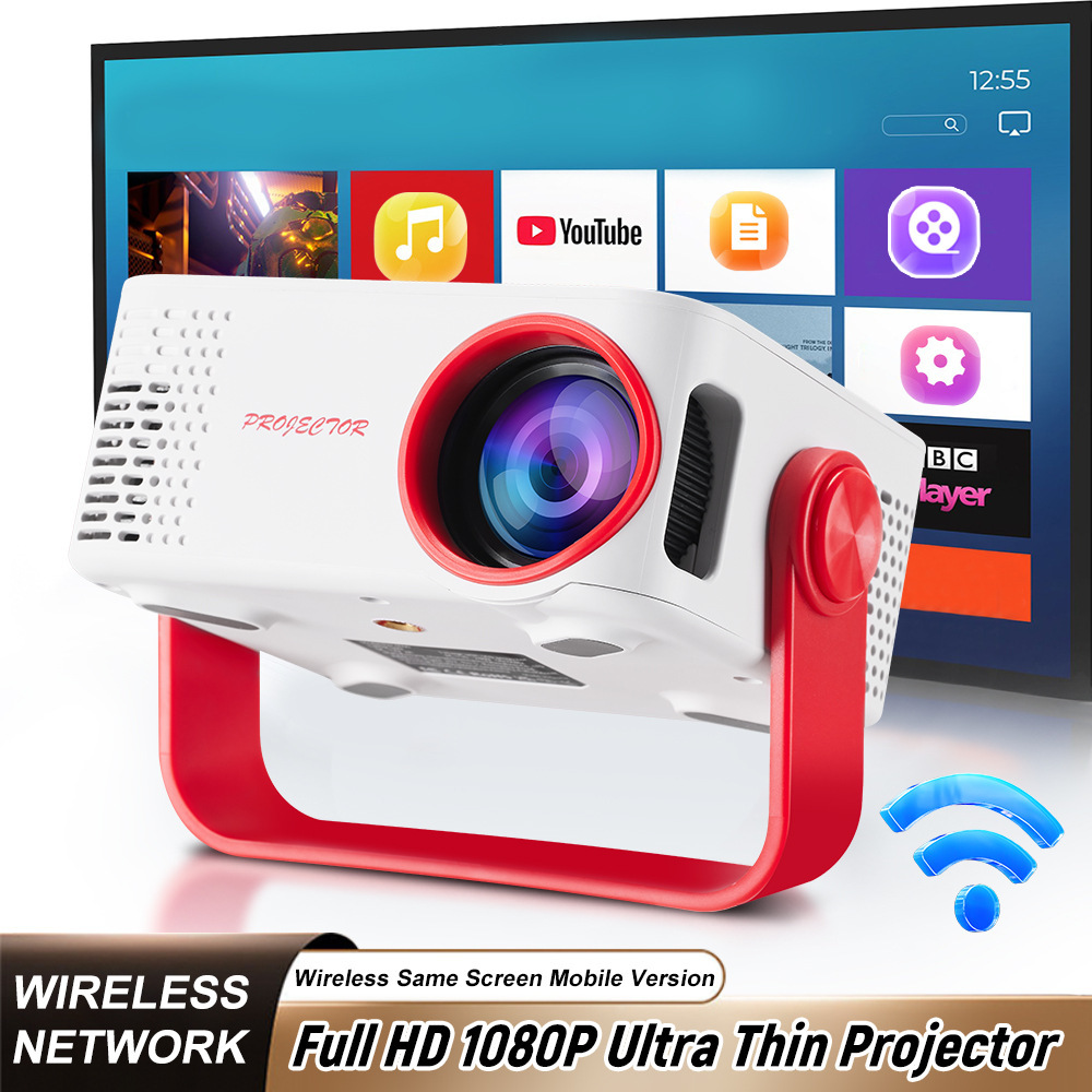 2025 M60 Pro White Portable Projector Beamer Android 11 4K Dual