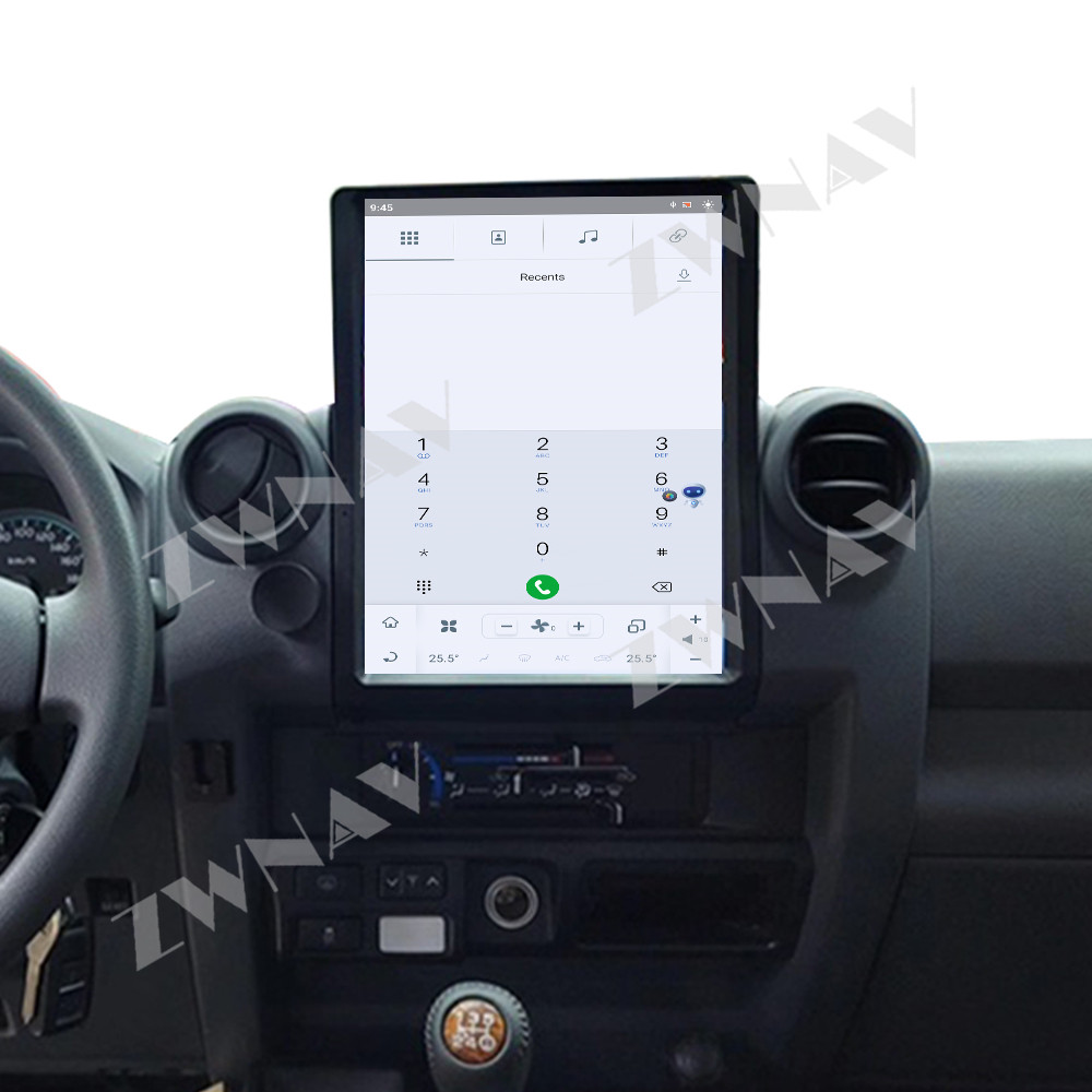 thumbnail video image 2 of ZWNAV 13 inch Tesla style screen car radio player for Toyota Land CruiserLC70/LC75/LC76 2007-2022 Android head unit IPS touch screen car GPS navigation multimedia player, 2 of 13