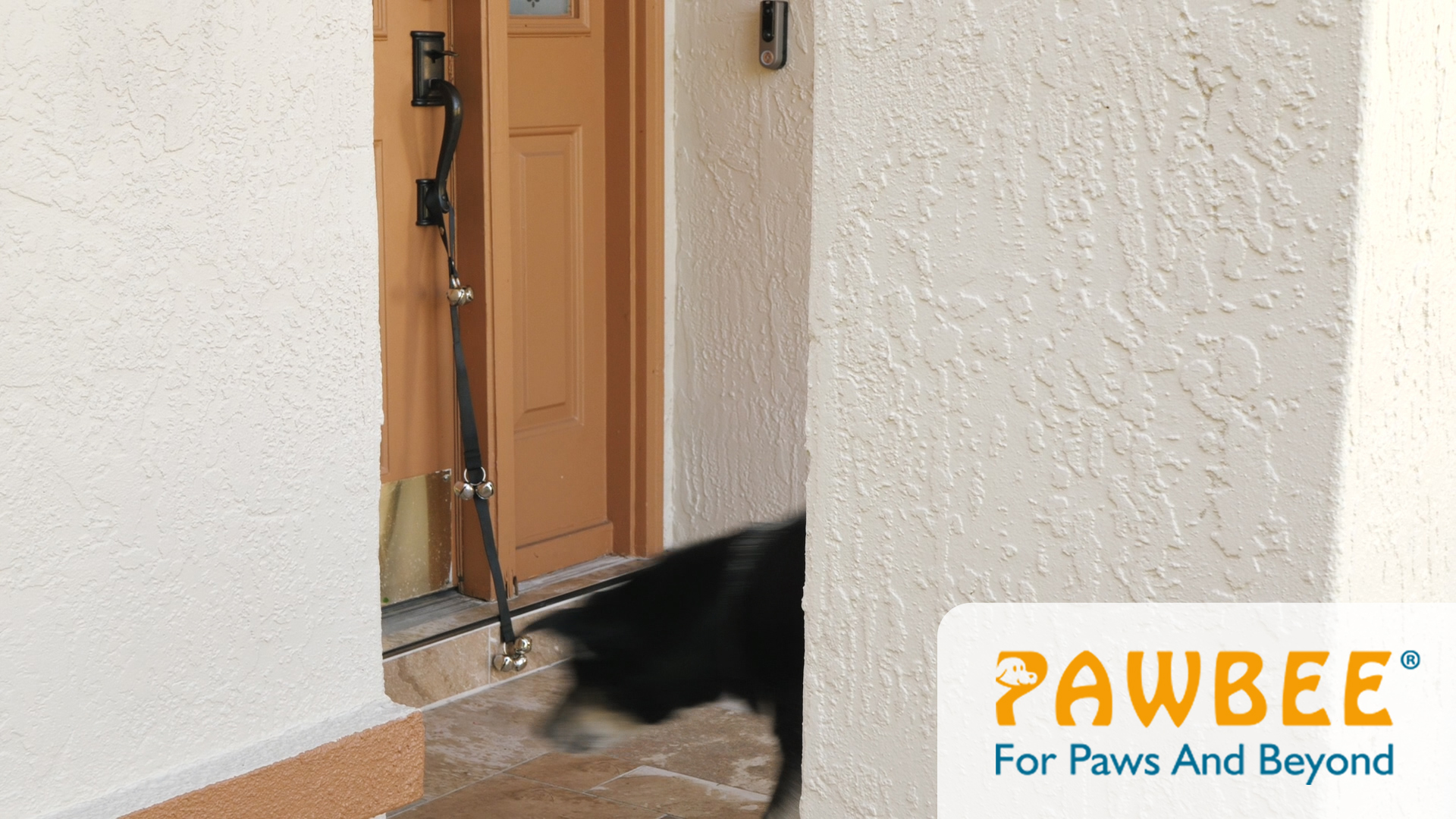 thumbnail video image 2 of PAWBEE Dog Doorbell - Set of 2 Adjustable & 7 Loud Jingle Potty Training Bells for Door Knob, 2 of 9