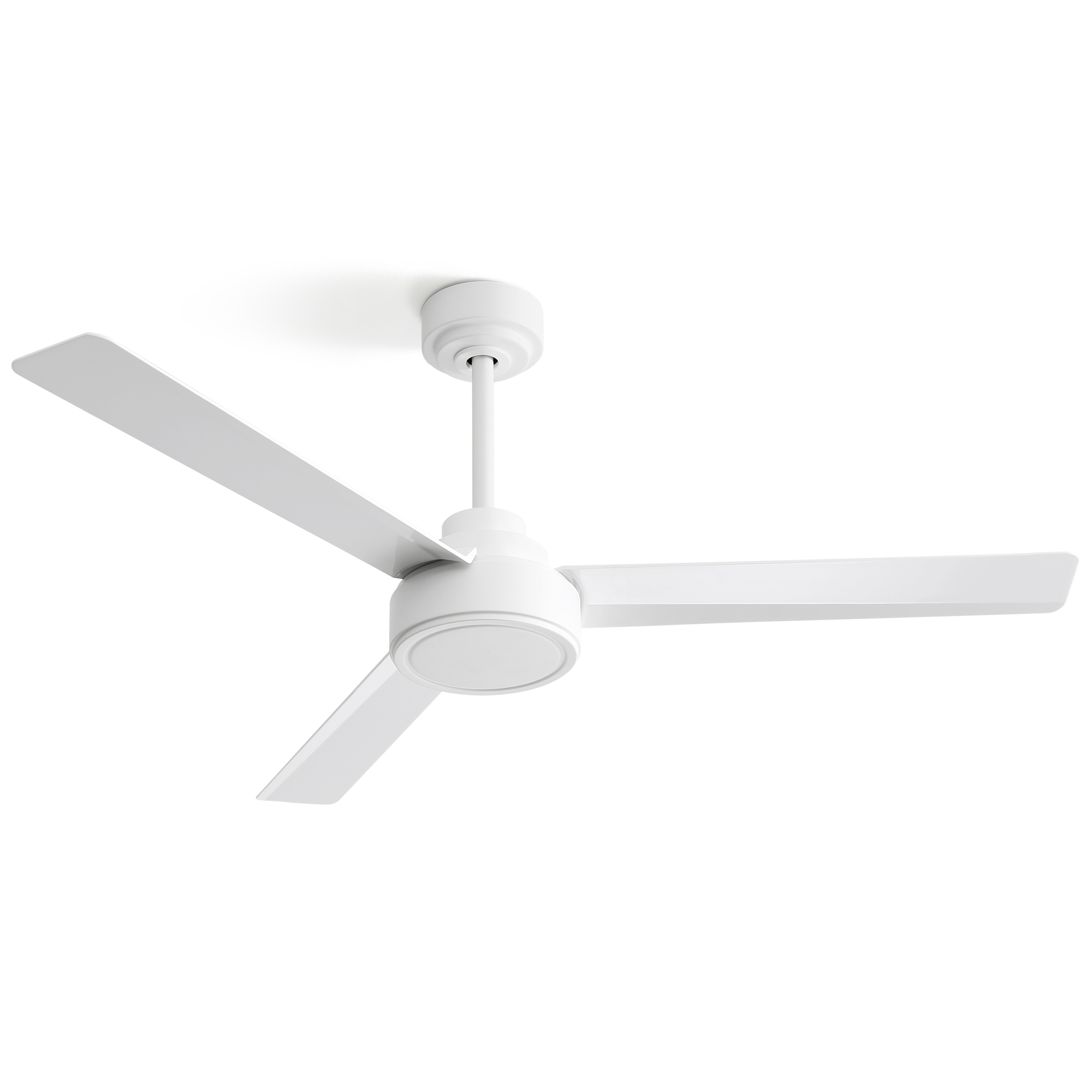 thumbnail video image 2 of Sofucor 52-Inch White Ceiling Fan with DC Remote Control, Modern Contemporary Modern Farmhouse, LED, Downrod Mount, Indoor, Nature, 2 of 10