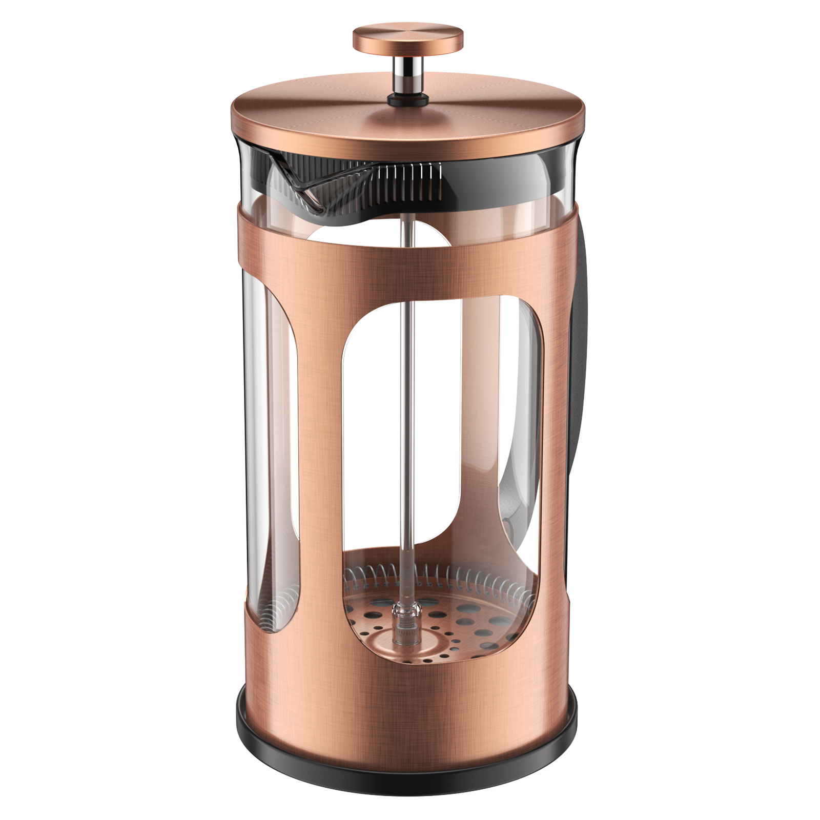 BAYKA French Press Coffee Maker, Large Classic Copper 304 Stainless Steel  Coffee
