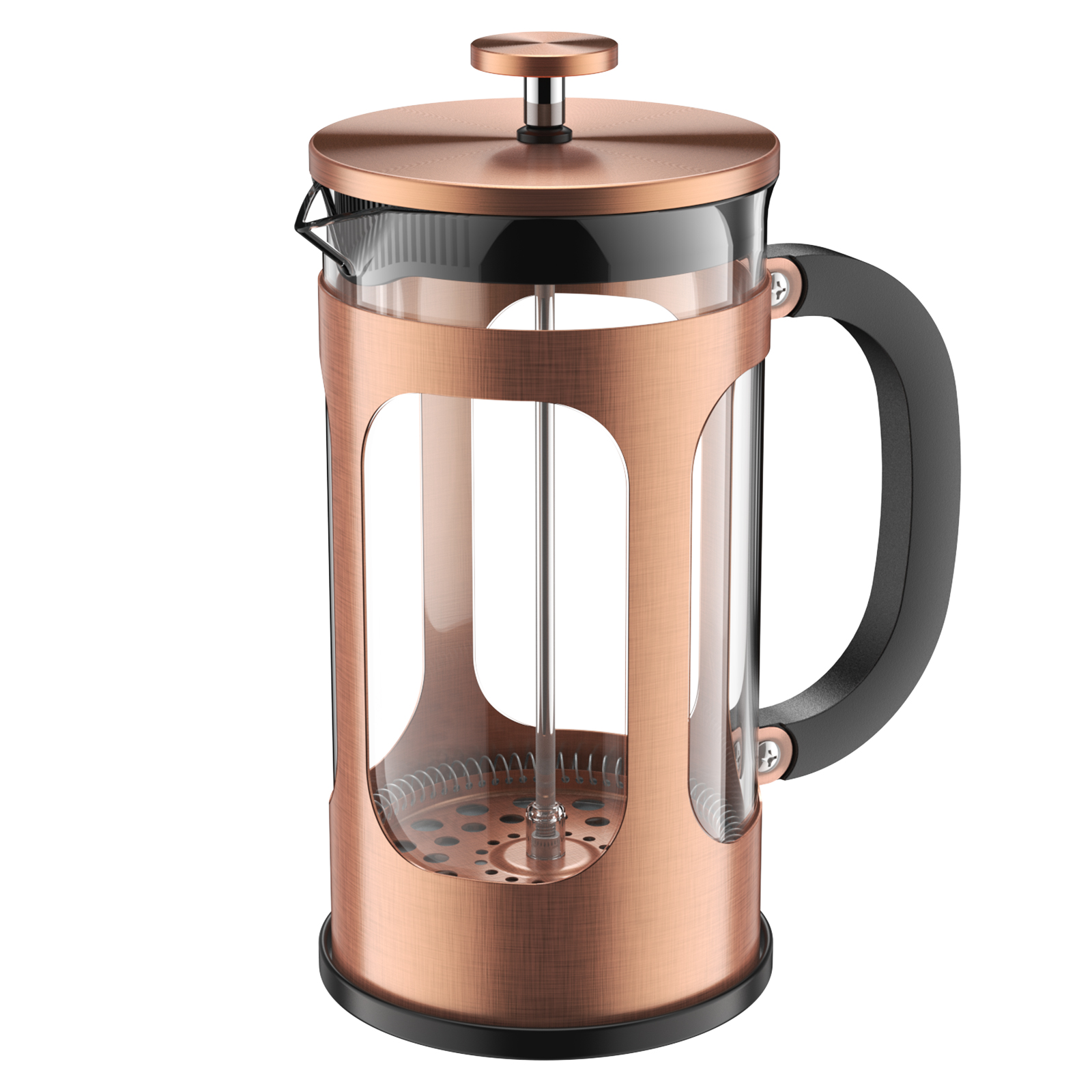 Barista & Co Core Coffee Press Copper 1000 ml pink