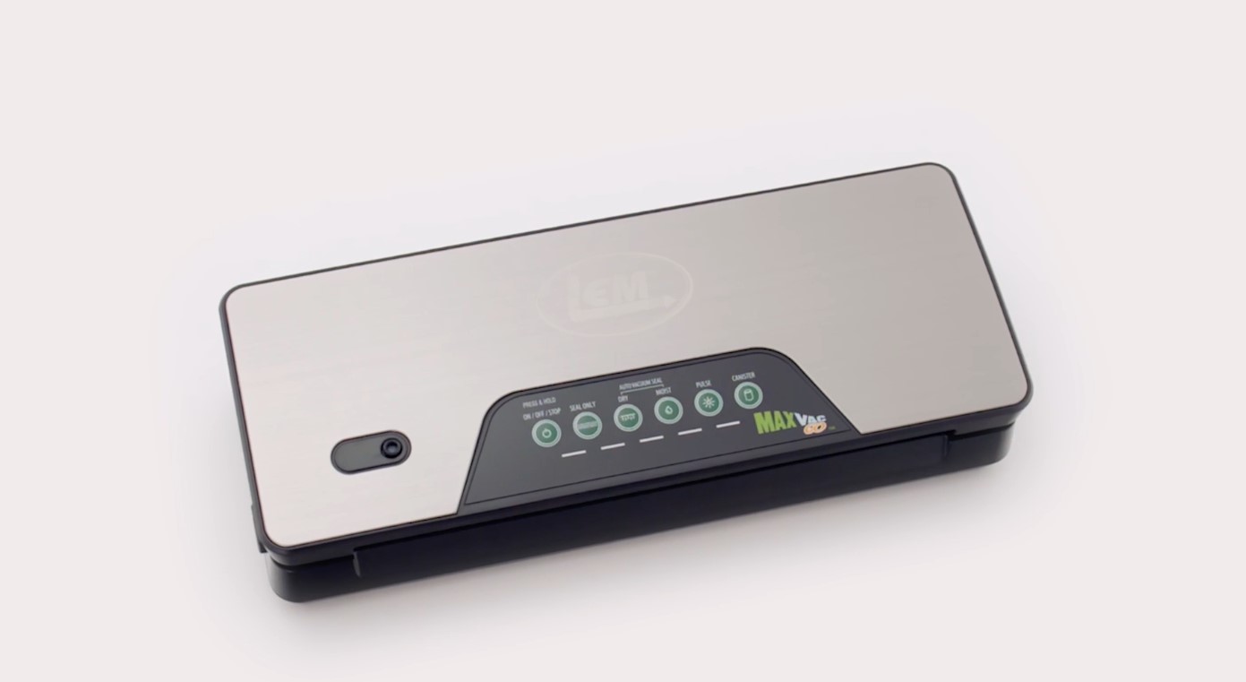 thumbnail video image 2 of LEM MaxVacGo Cordless Vacuum Sealer, with Integrated Roll Holder and Cutter, 2 of 9