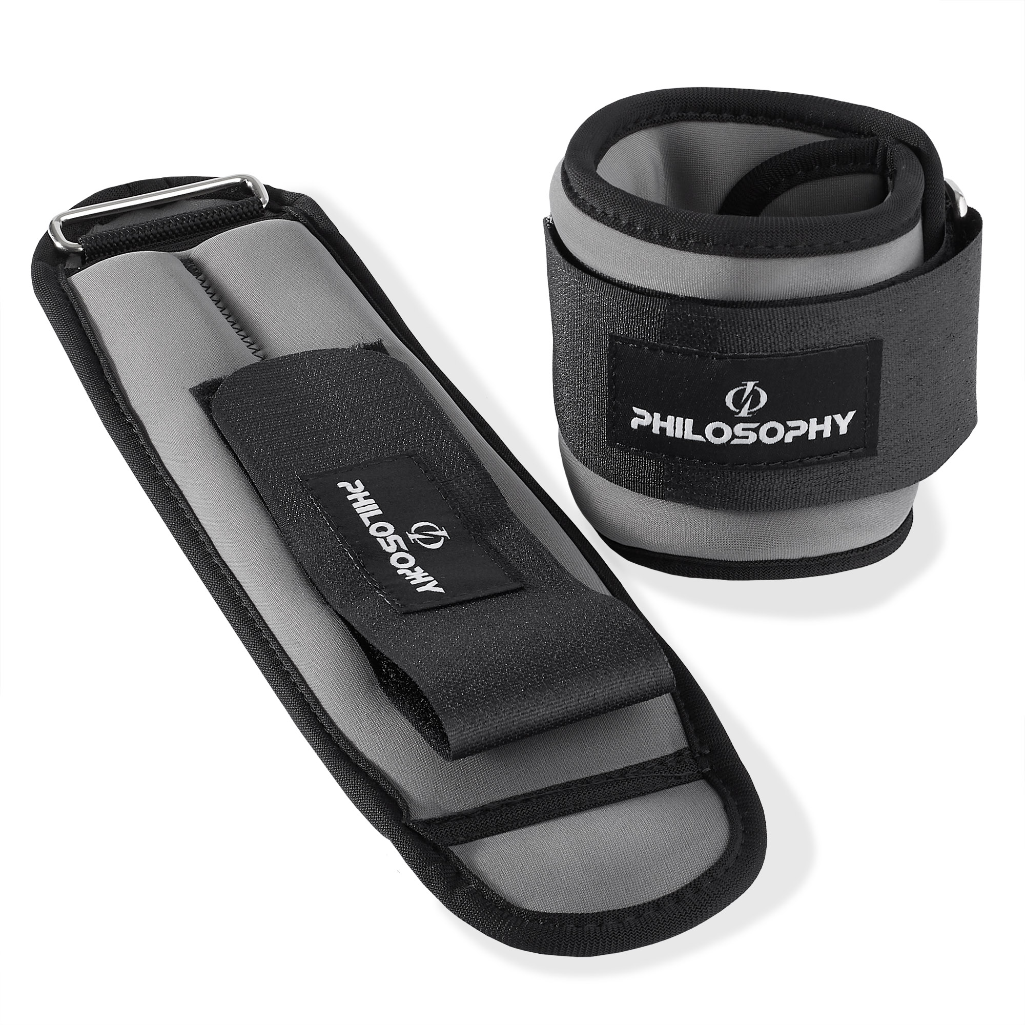 thumbnail video image 2 of Philosophy Gym Ankle/Wrist Weights, 2pk 5 lb ea, 10 lb Total, 2 of 8