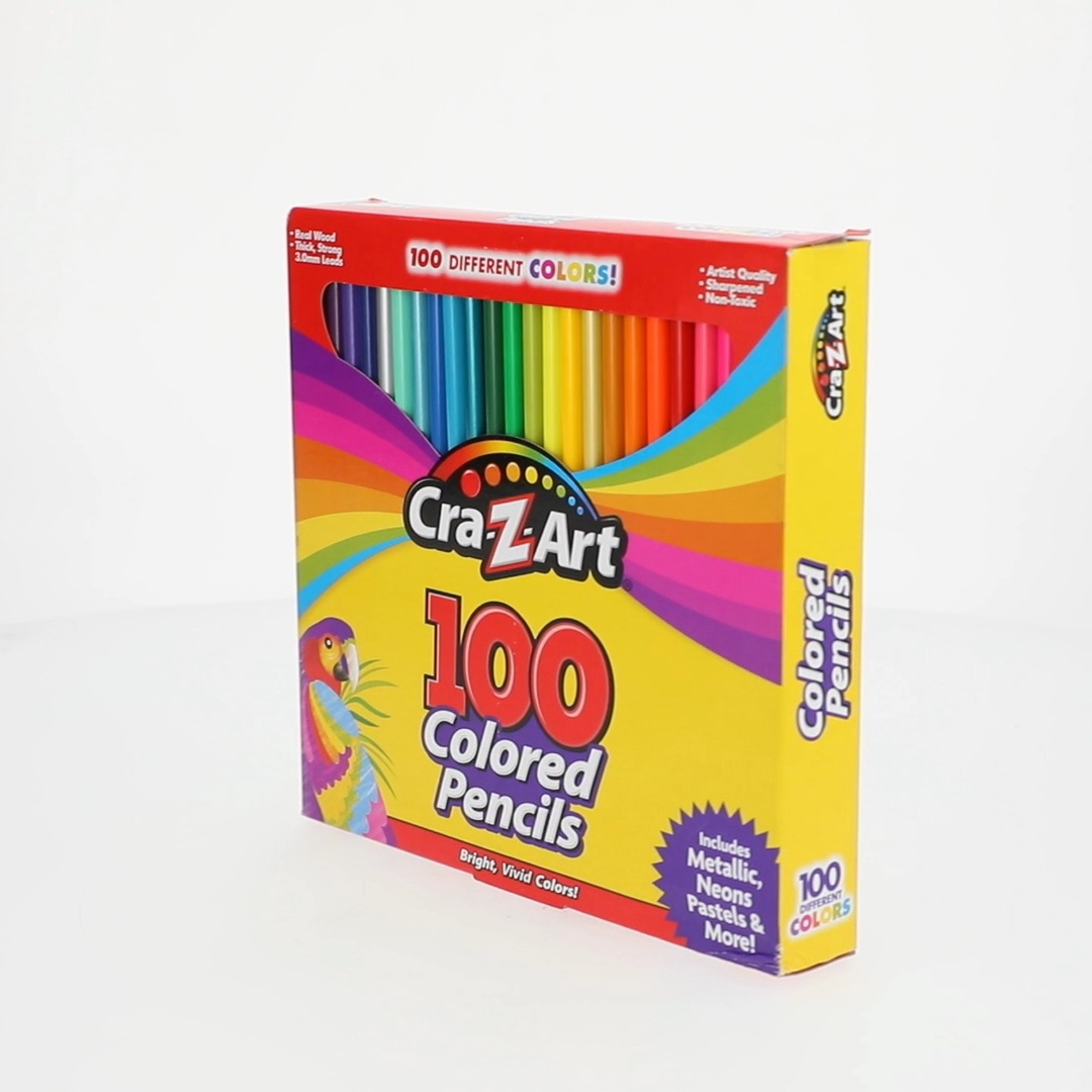 Cra-Z-Art Colored Pencils 100 Count Bright Vivid Colors for Kids