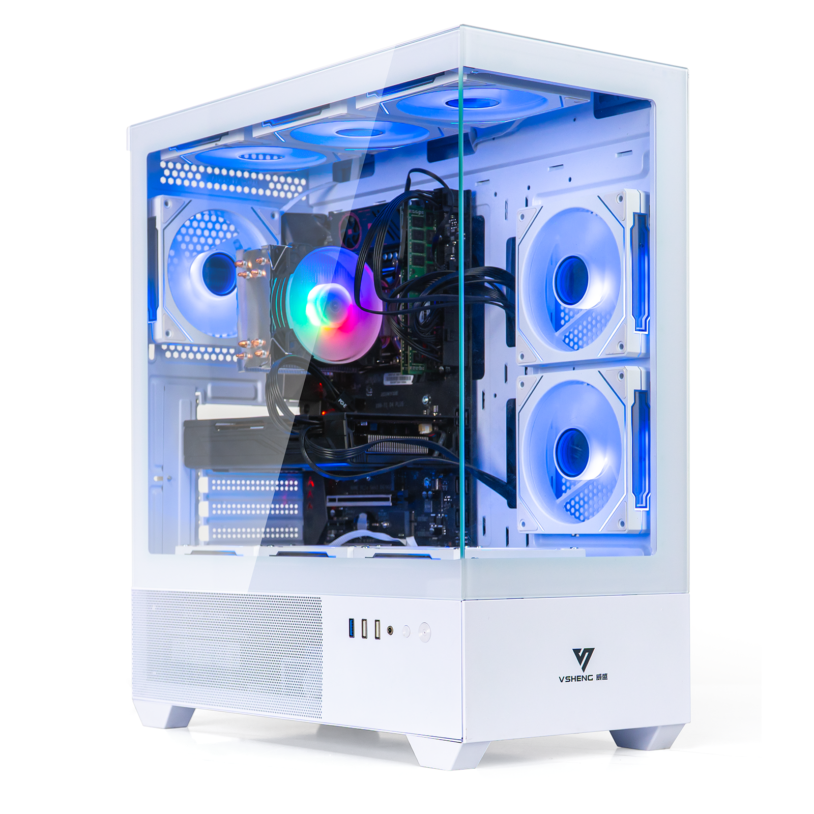 Gaming PC Computer Desktop Intel i7 Xeon E5 3.20GHz Radeon RX580