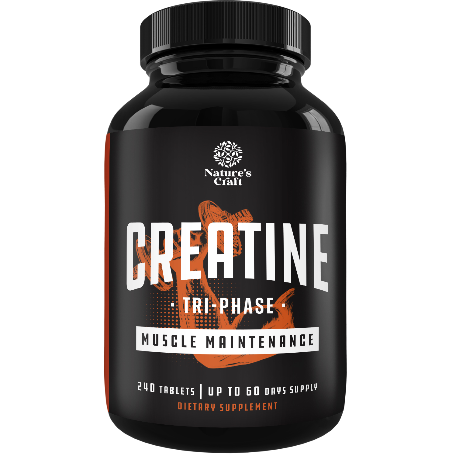 thumbnail video image 2 of Natures Craft High Strength Tri Phase Creatine Tablets for Women & Men - Formula Blend of Creatine Monohydrate, 300mg HCL & Pyruvate Supplement - Muscle Mass Gain & Recovery Supplement - 240 Tablets, 2 of 11