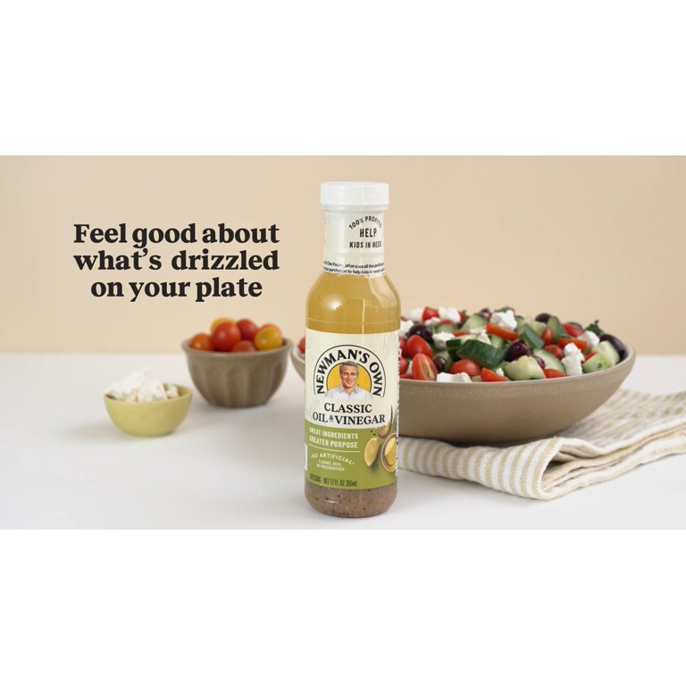 Newman's Own Classic Oil & Vinegar Salad Dressing and Marinade, 12 fl oz - Walmart.com Newman's Own Classic Oil & Vinegar Salad Dressing and Marinade, 12 fl oz - Walmart.com