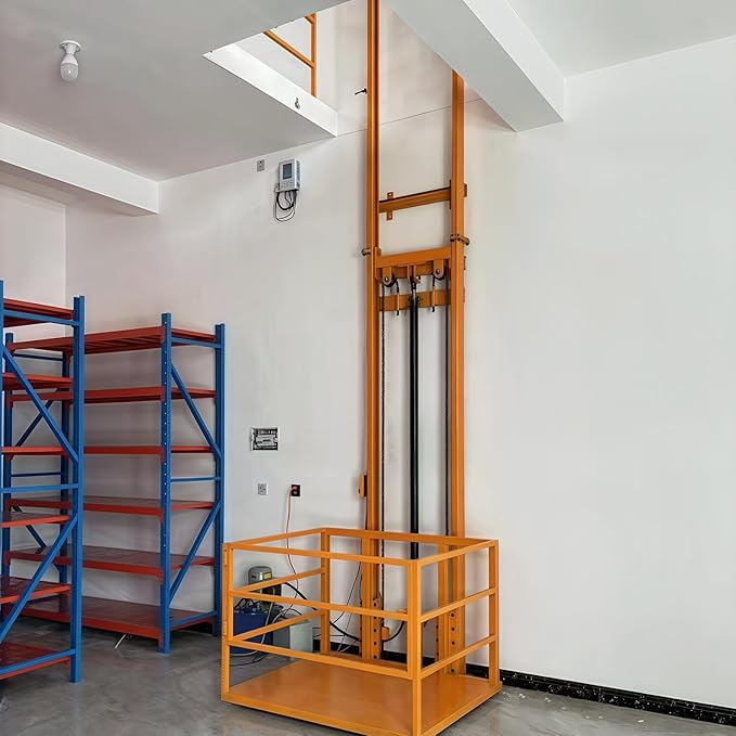 thumbnail video image 2 of Geemuslly Electric Lift Platform Table, 2200 Lbs Load Capacity, 6.5FT Hydraulic Lifting Height, Wall Mounted Hoist for Factory, Warehouse, and Home Use, 2 of 9