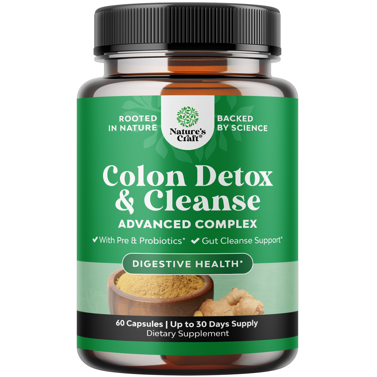 thumbnail video image 2 of Nature's Craft Colon Cleanse and Detox, Advanced Complex Gut Health Supplement, 60 Capsules, 2 of 9