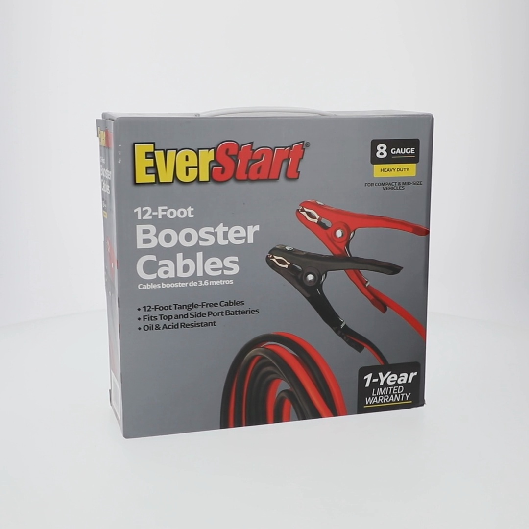 cable booster box Justin Case Cable- 16' 6 Guage performing commercial EverStart Heavy Duty Booster Cables