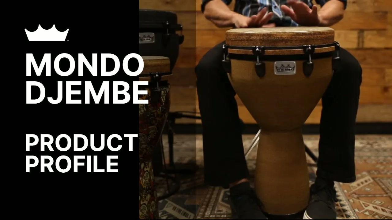 thumbnail video image 2 of Remo ARTBEAT Artist Collection Aric Improta Aux Moon Djembe, 12" 12 x 24 in. Aux Moon, 2 of 2