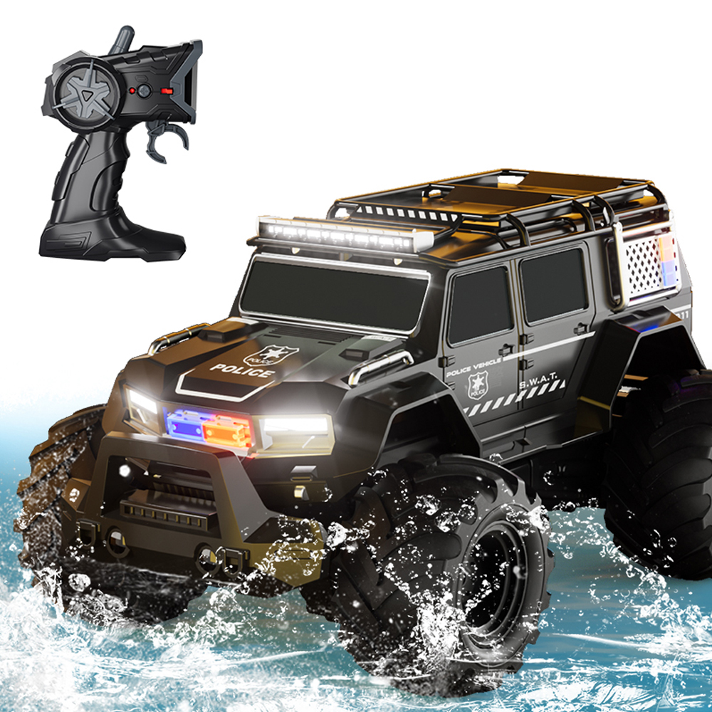 thumbnail video image 2 of TZDZRC Remote Control Cars Toys for Kids,2.4GHz Amphibious Stunt Vehicle,1:12 4WD All Terrain Off-Road RC Car ,Waterproof Truck Beach Game Gifts for Birthday, 2 of 10