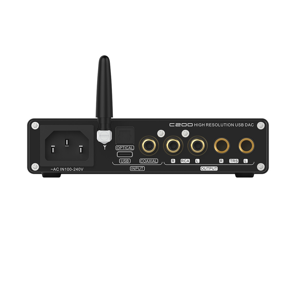 SMSL C200 Desktop Amplifier, Wireless USB DAC Home Audio Amp, HiFi