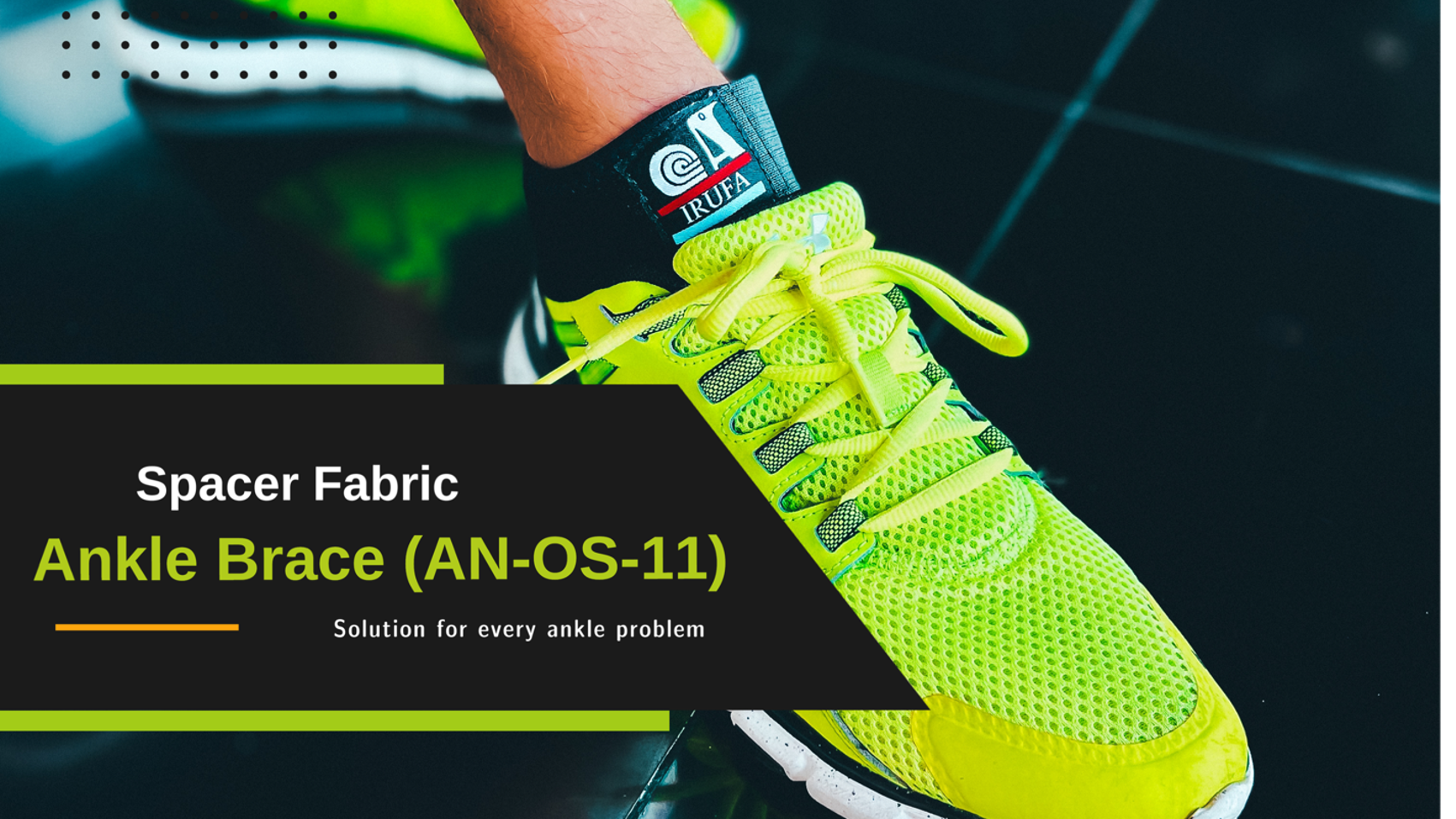 Irufa AN-OS-11 3D Breathable Patented Spacer Fabric Achilles Tendon ...