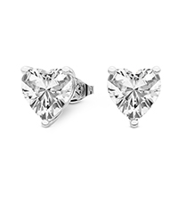 thumbnail video image 2 of Lab Grown Diamond 3 Carat Earring | F-G VS Quality | IGI Certified Solitaire Stud Earring | 14K White Gold | Friendly Diamonds Earrings, 2 of 8