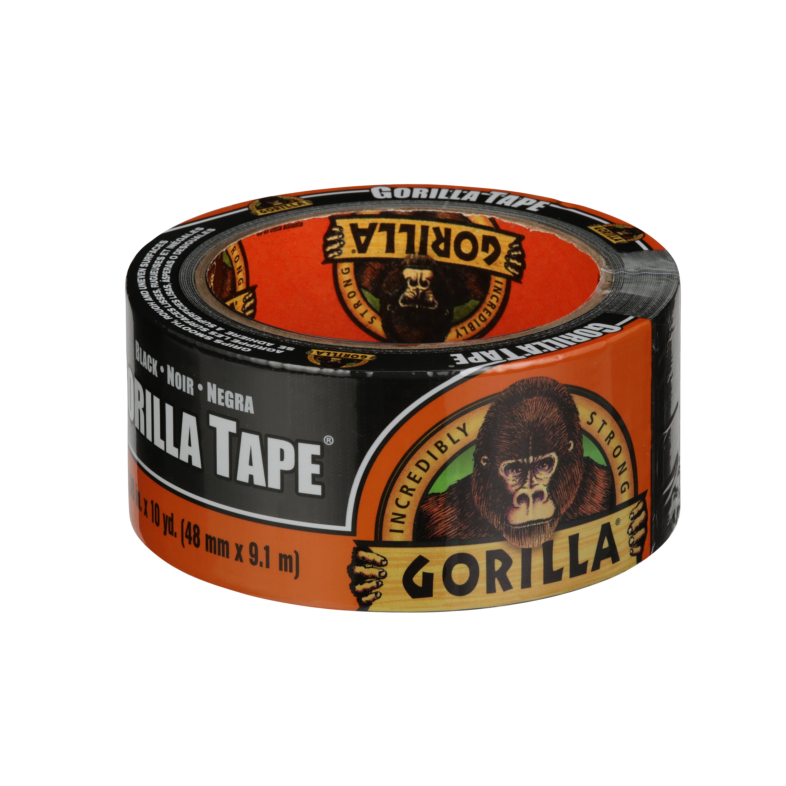 6‐Pack of 1” x 60” Gorilla Glue 6552 Gorilla Tape Black Mounting