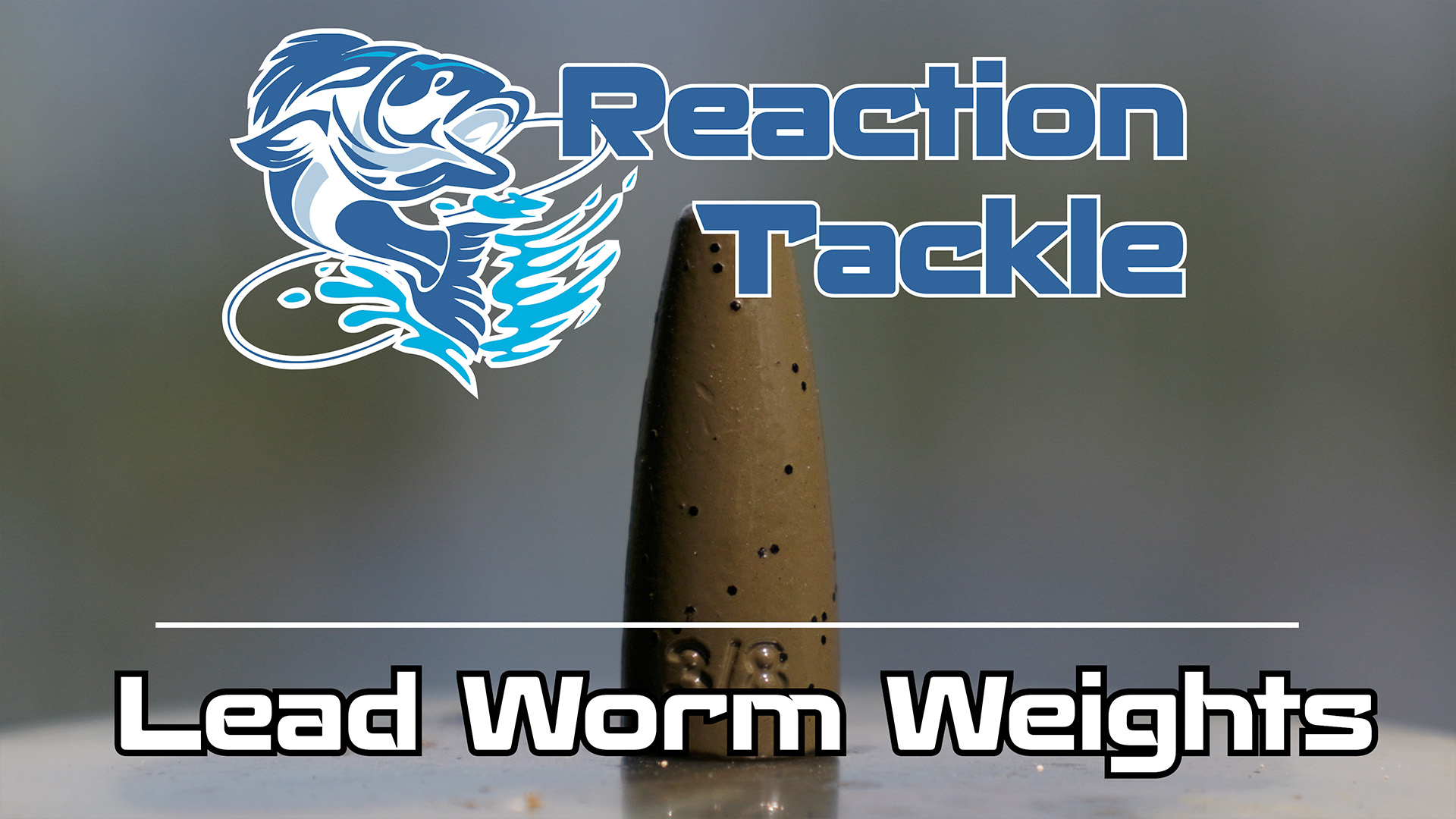 thumbnail video image 2 of Reaction Tackle Lead Worm weight 1/2 oz Green Pumpkin (25-pack), 2 of 6