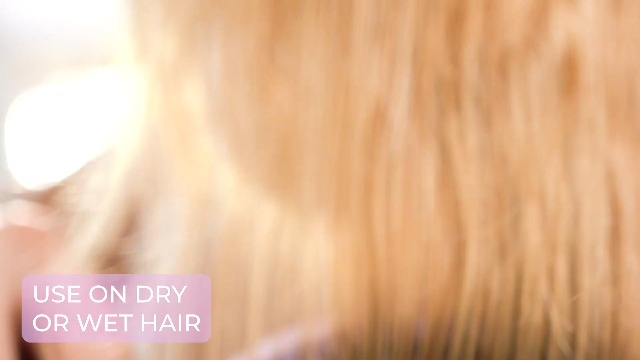 thumbnail video image 2 of Ninabella Travel-Size Plastic Wire Hair Brush, Detangling, Green, 2 of 8