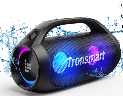 thumbnail video image 2 of Tronsmart Bang SE Portable Speaker Waterproof, 40W Stereo Deep Bass, Colorful LED, IPX6, 24H Playtime, Lightweight Portable Design, Wireless Bluetooth Speaker for Party/Outdoor/Travel, 2 of 12