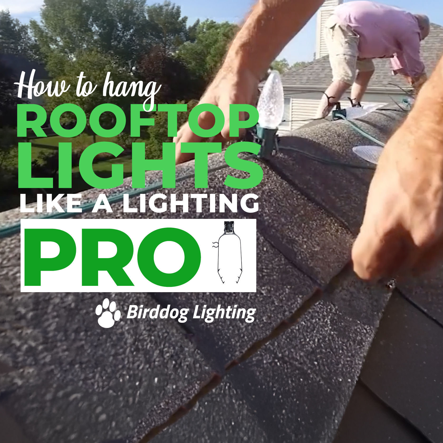 thumbnail video image 2 of Brilliant Brand Lighting Rooftop Ridge Line Mounting Clips For Christmas Lights C9, C7, & More - 25 Pack, 2 of 4