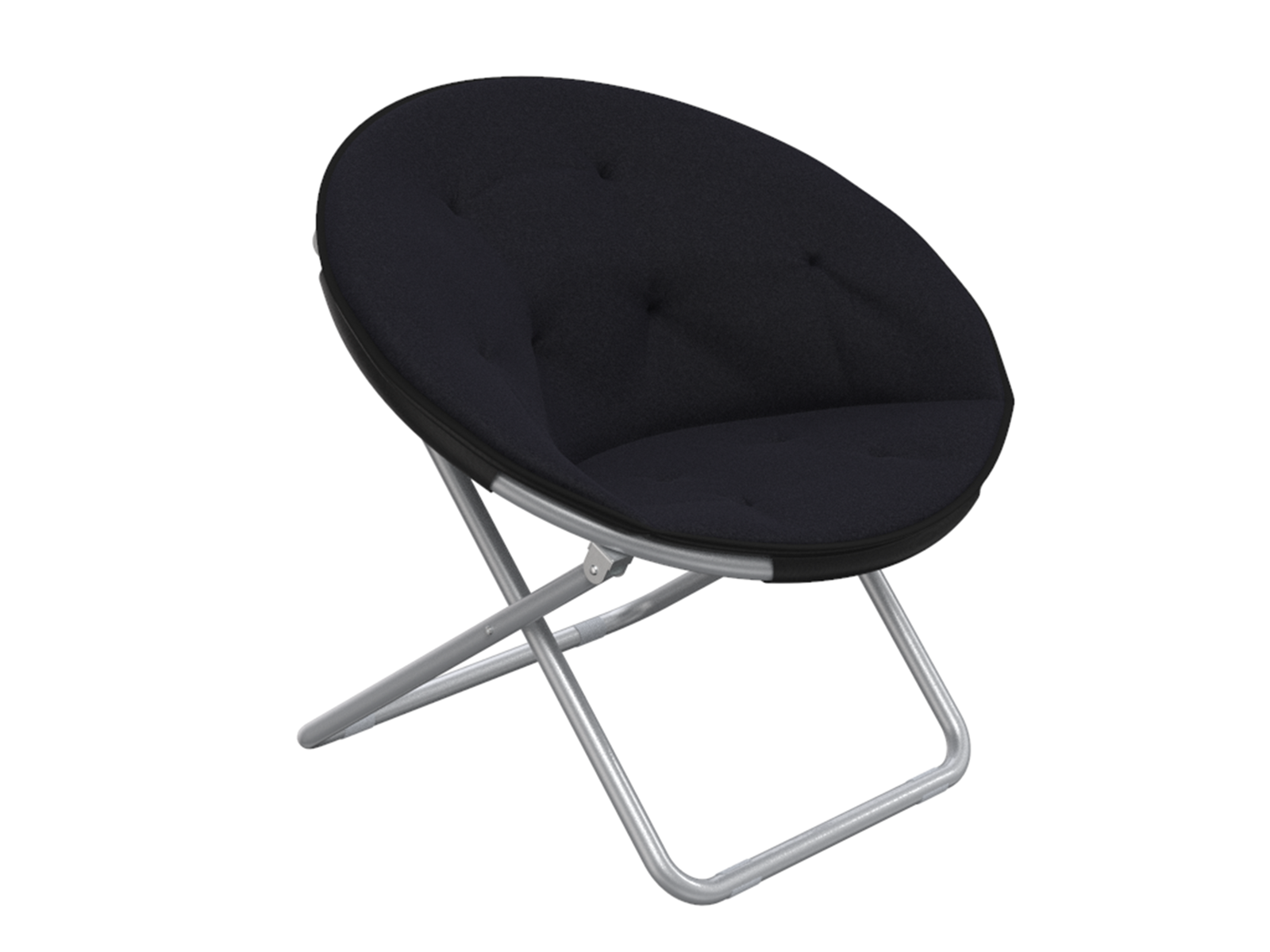 xiuyun ma ☆ Urban Shop Mongolian Faux Fur Oversized Moon Chair, Silver