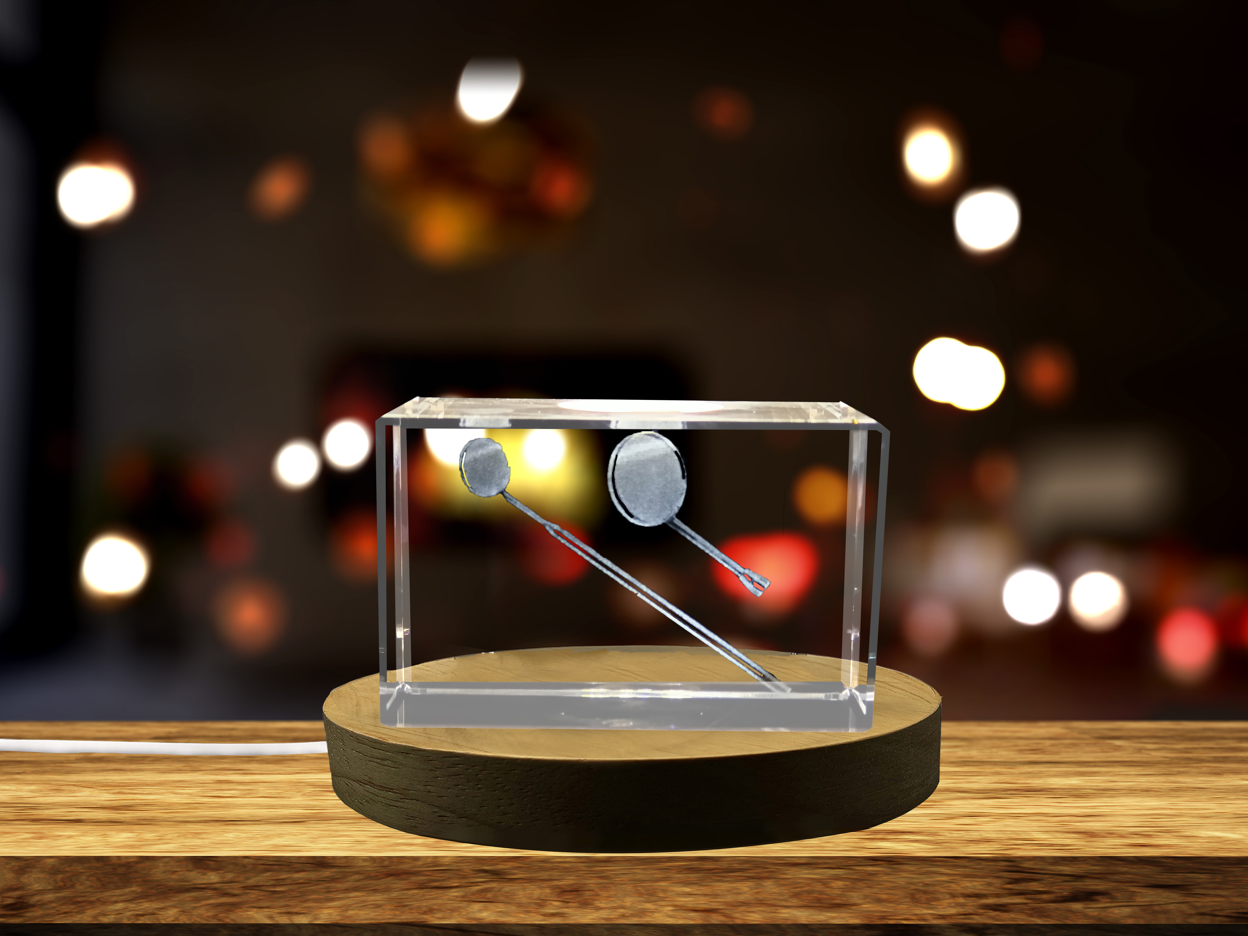 thumbnail video image 2 of Dental Mouth Mirror 3D Engraved Crystal - Reflections of Oral Care Excellence - Doctor Gift, 2 of 7