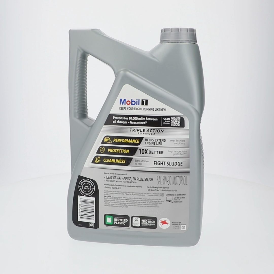 4 pack) Mobil 1 Advanced Full Synthetic Motor Oil 5W-30, 5 Quart