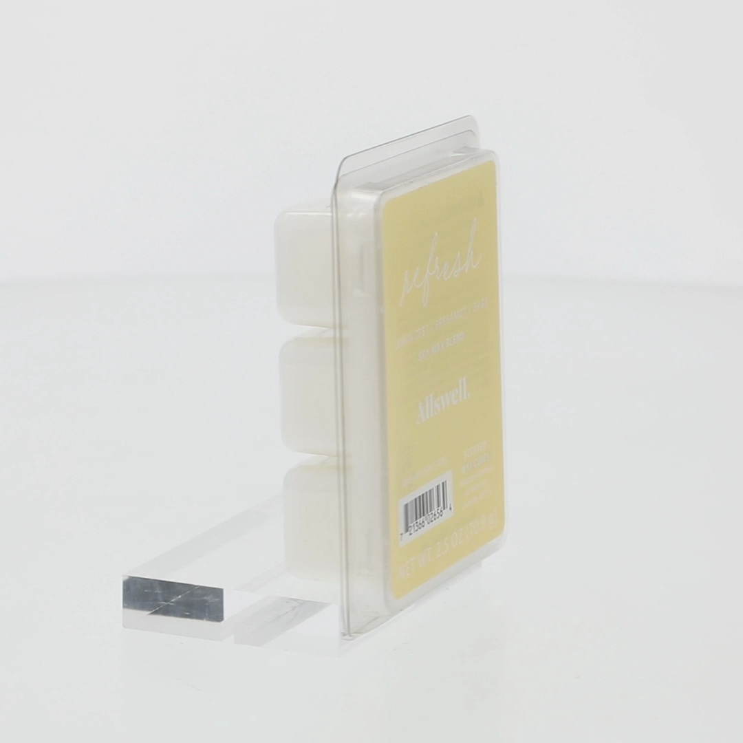 Allswell Wax Melts Refresh 6-Cube Lemon Zest Bergamot Sage Scent