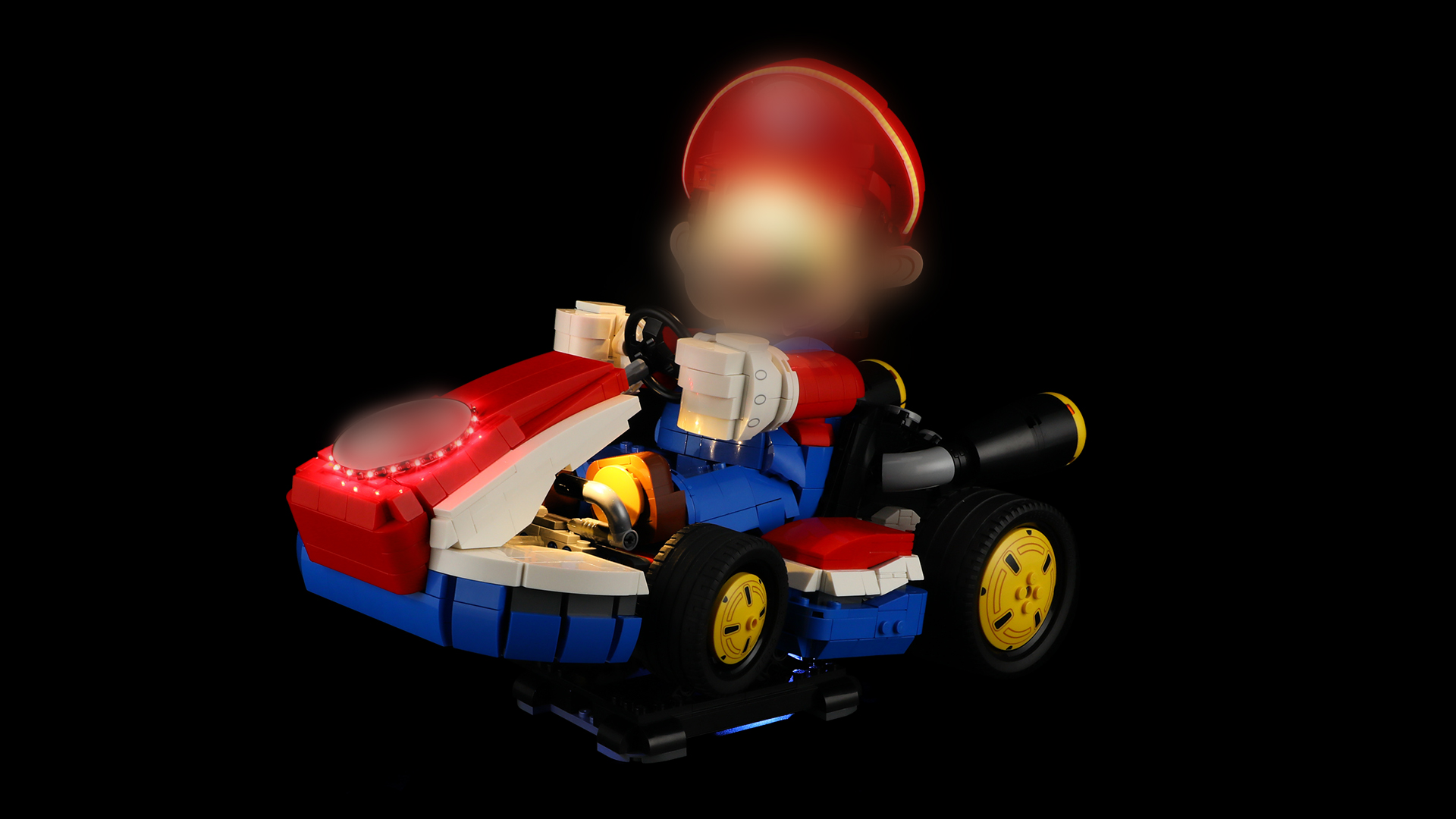 thumbnail video image 2 of QC Ltbrcik Led Light Kit Lighting Set For Lego 72037 Mario Kart Mario Standard Kart Building Blocks Without Lego Set, 2 of 11
