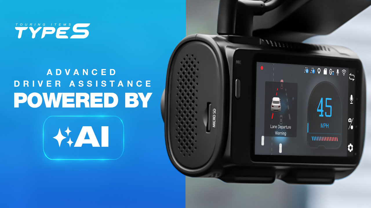 thumbnail video image 2 of TYPE S T400 PLUS AI Driver Assistance Dash Cam Powered by ADAS, 1440p, Collision Alerts, Lane and Pedestrian Detection, Vehicle Departure Reminders, Front Rear 2 Channel Smart 24/7 Video Surveillance, 2 of 8