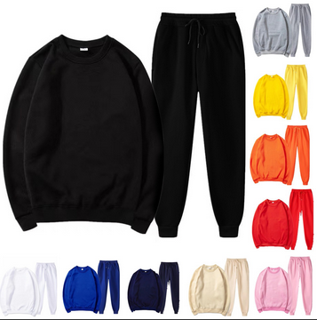 thumbnail video image 2 of Baqcunre Men's Sports and Leisure Solid Color Round Neck Hoodie and Pants Set, 4XL, Sweat Set, Crewneck Sweatshirts, Mens Sweatpants,Men's Fashion Hoodies & Sweatshirts, Red3, 2 of 8