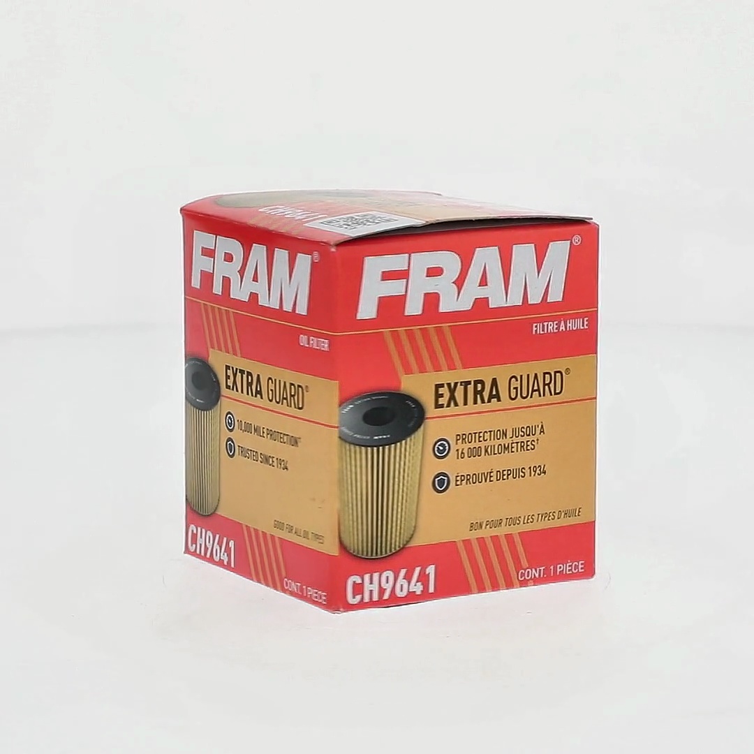 FRAM Extra Guard Oil Filter, CH9641, 10K Miles, Replacement Oil