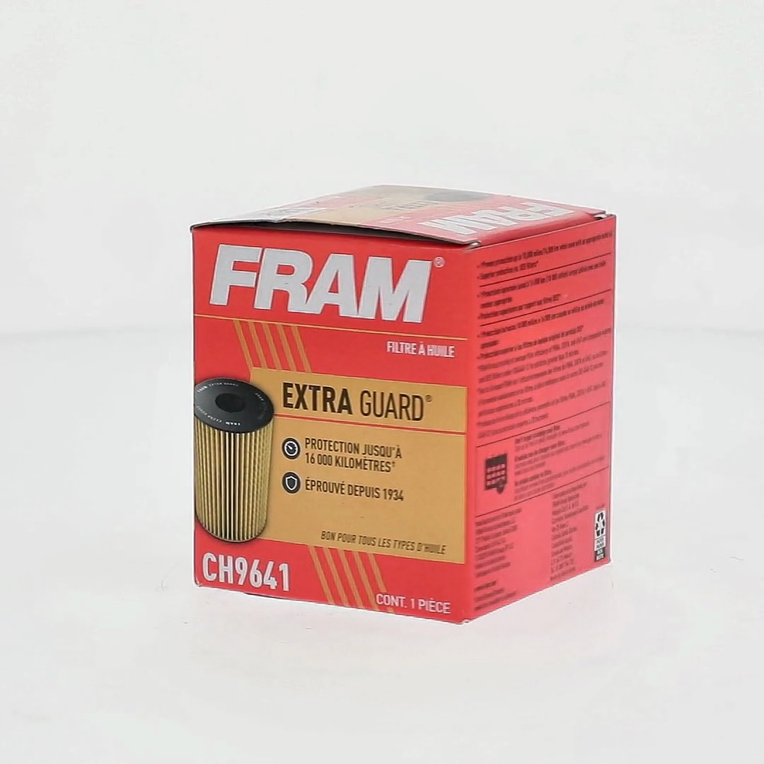 FRAM Extra Guard Oil Filter, CH9641, 10K Miles, Replacement Oil