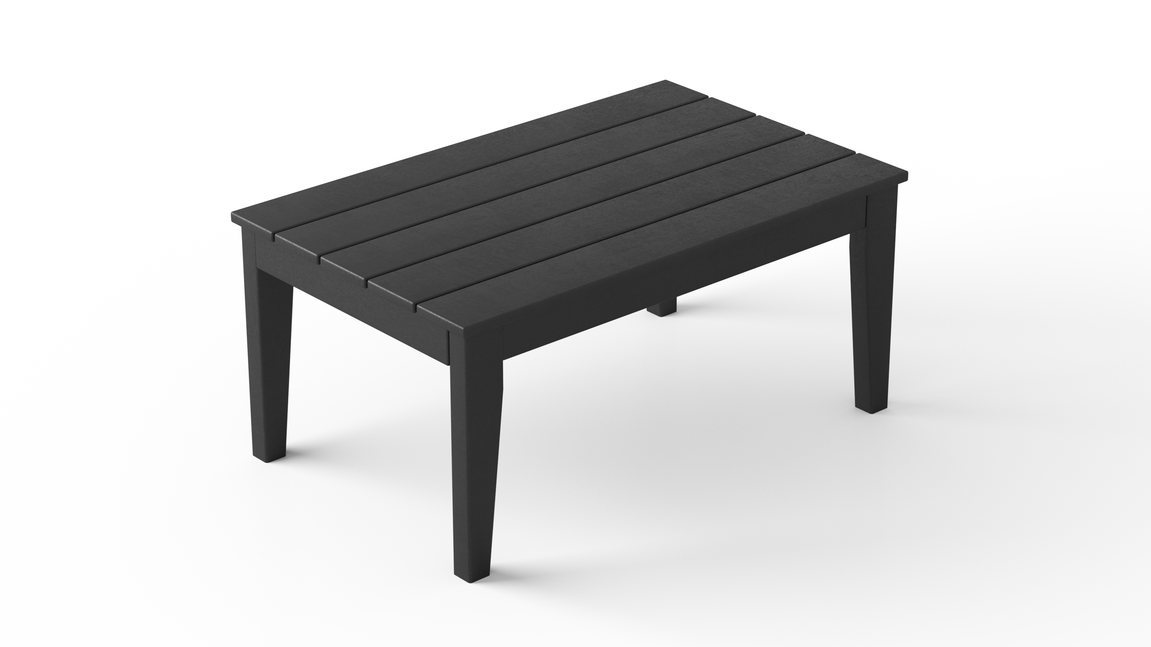 thumbnail video image 2 of WestinTrends Malibu Low Outdoor HDPE Patio Rectangle Coffee Table, White, 2 of 18