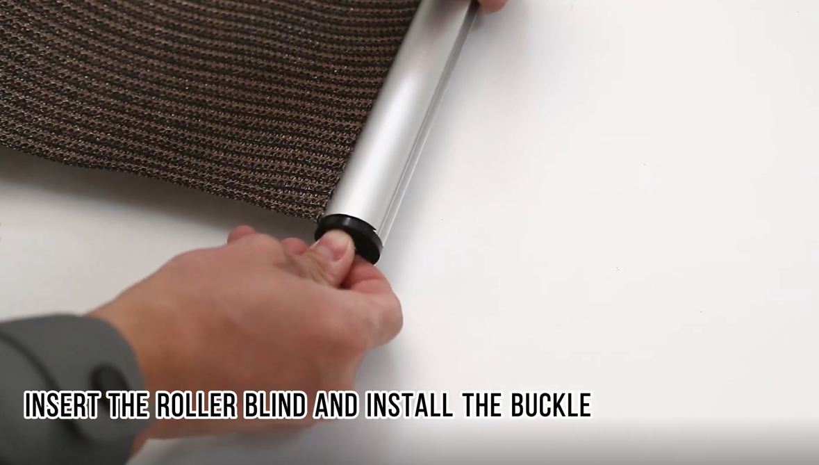 thumbnail video image 2 of AOSKY Cordless Outdoor Roller Shades, 4'W x 6'H, UV Block Sunshades for Patio, Roll Up Blinds for Porch Pergola Balcony, Sesame, 2 of 11