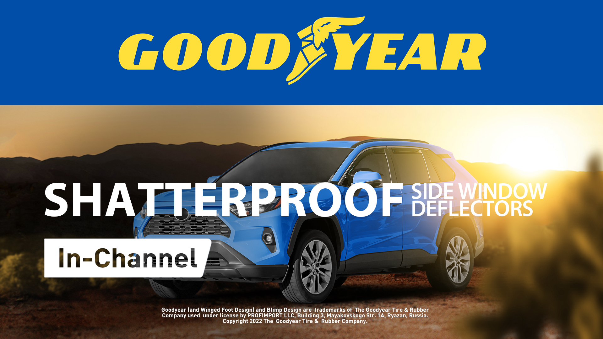 thumbnail video image 2 of Goodyear Shatterproof in-Channel Window Deflectors for Jeep Grand Cherokee L 2021-2026, Rain Guards, Window Visors for Cars, Vent Deflector, Car Accessories, 4 pcs - GY008185, 2 of 8